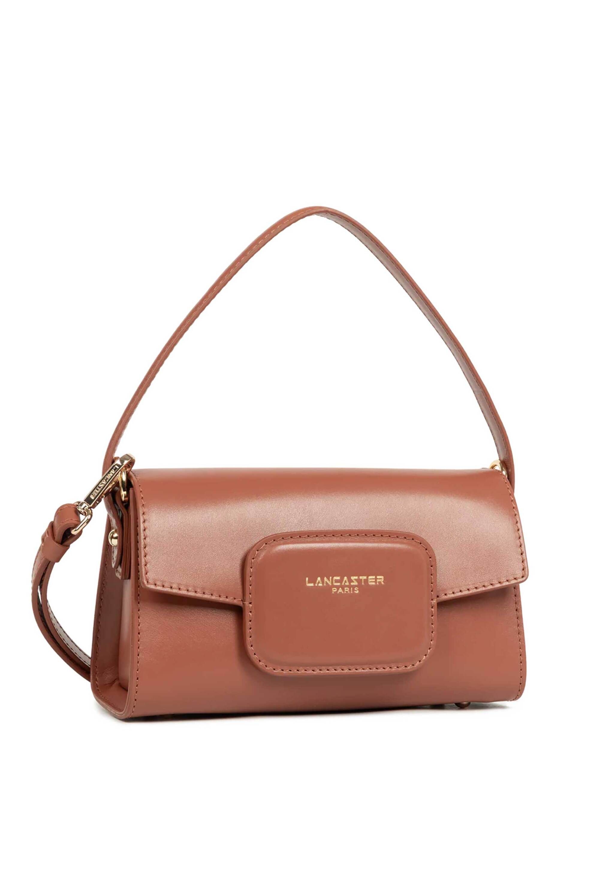LANCASTER BAGS Lancaster γυναικεία δερμάτινη τσάντα crossbody "Paris Pad Mini" - 480-083 Ταμπά - 2
