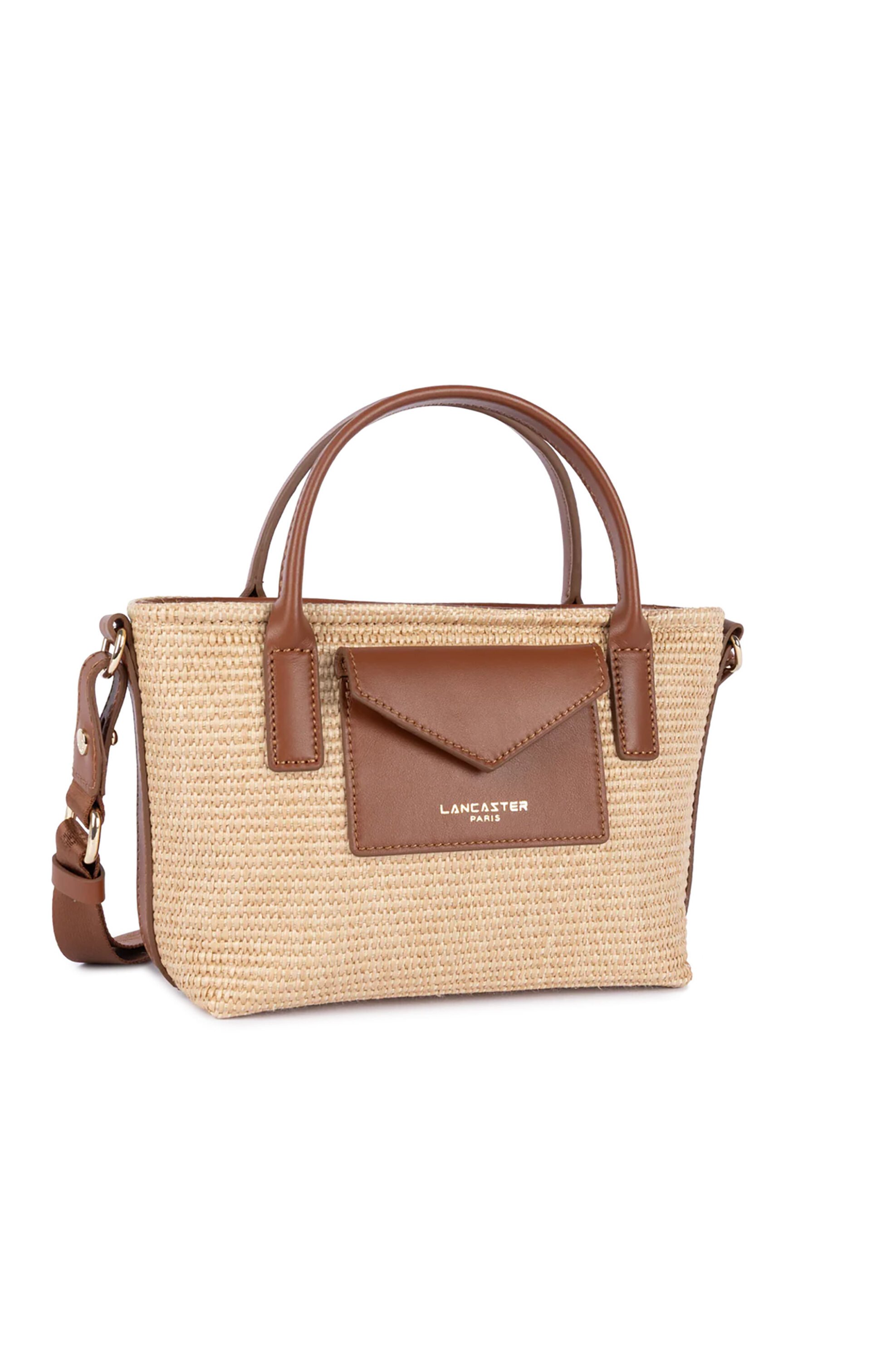 LANCASTER BAGS Lancaster γυναικεία ψάθινη τσάντα tote "Kba Marinière Osier Mini" - 518-078 Ταμπά - 2
