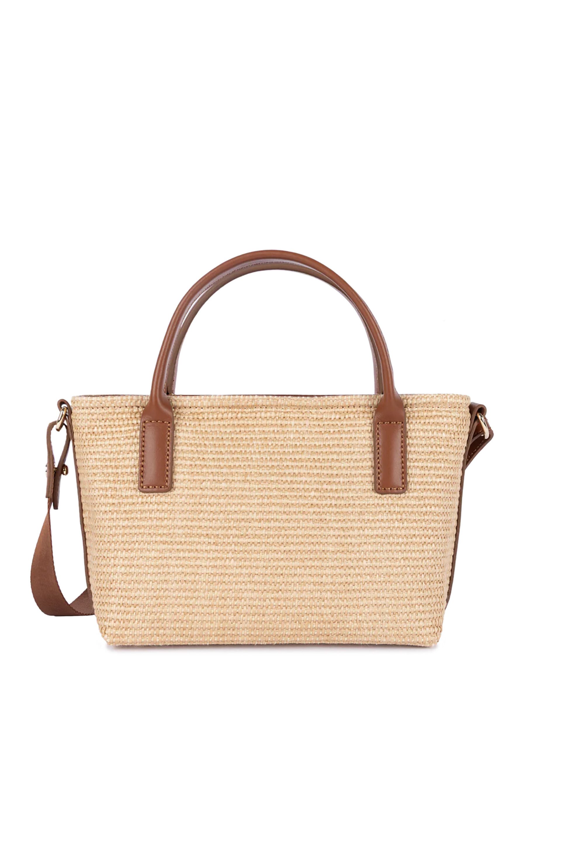 LANCASTER BAGS Lancaster γυναικεία ψάθινη τσάντα tote "Kba Marinière Osier Mini" - 518-078 Ταμπά - 3