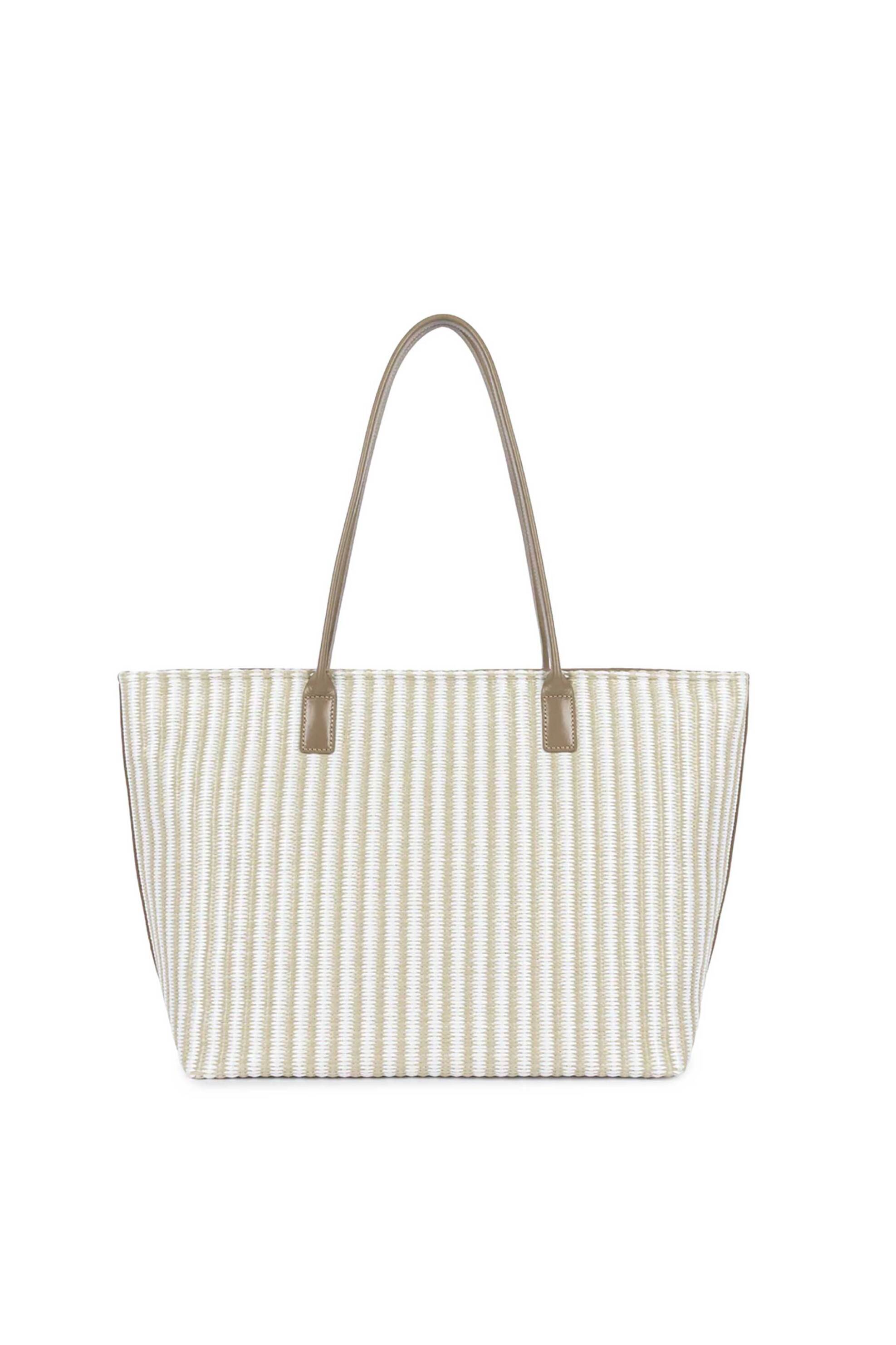 LANCASTER BAGS Lancaster γυναικεία ψάθινη τσάντα tote "Kba Marinière Osier Large" - 518-079 Μπεζ - 3