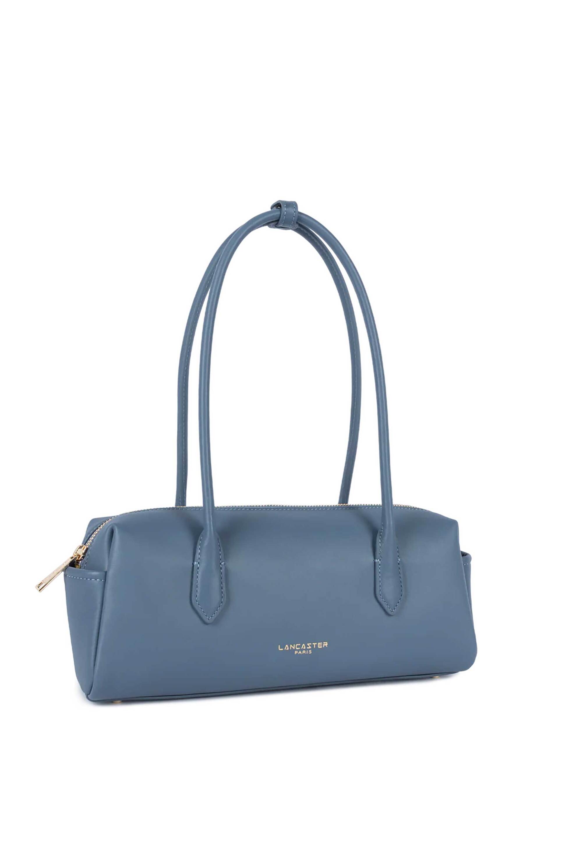 LANCASTER BAGS Lancaster γυναικεία δερμάτινη τσάντα ώμου "Donna Cube" - 531-128 Μπλε Ανοιχτό - 2