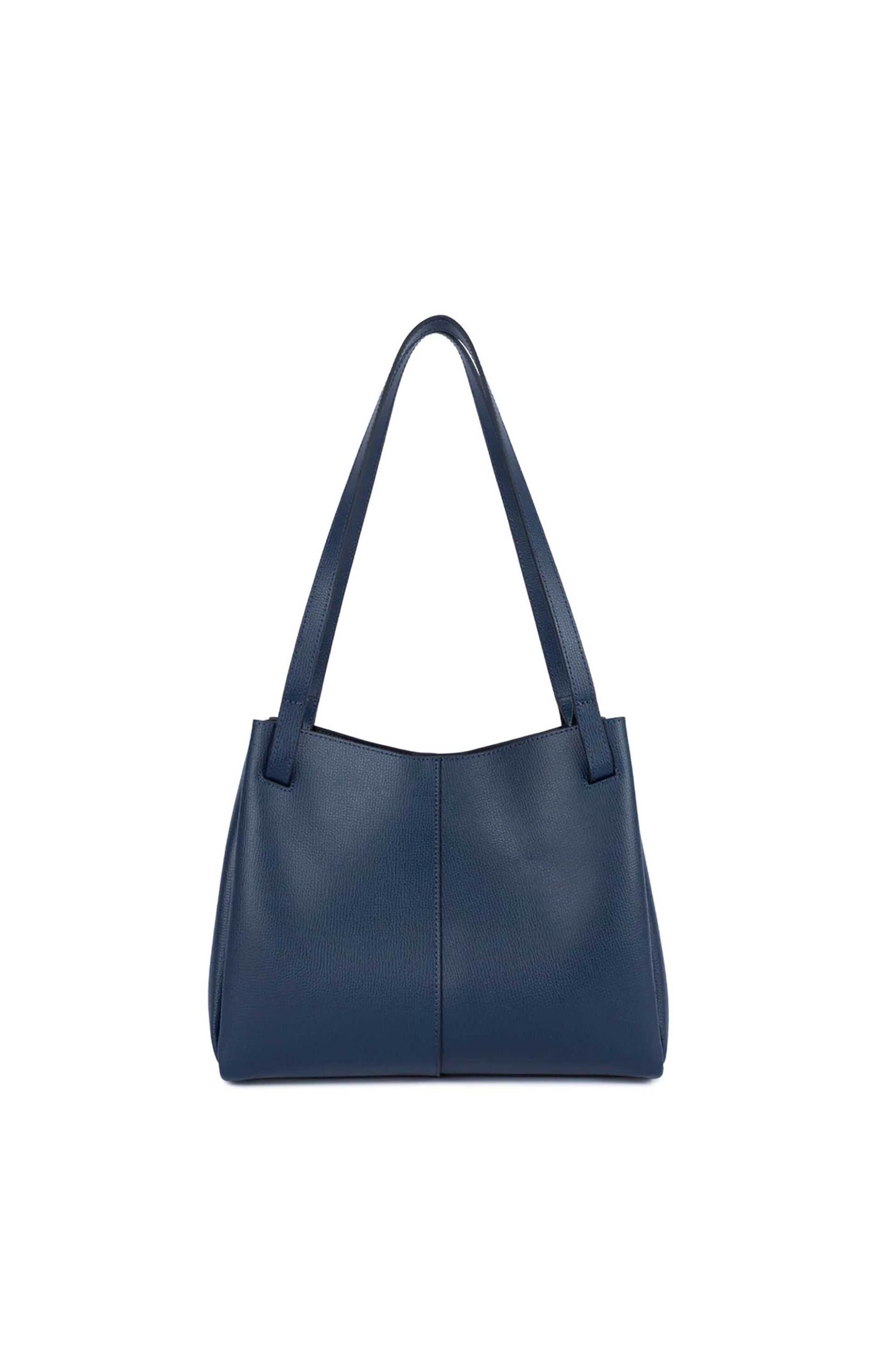 LANCASTER BAGS Lancaster γυναικεία δερμάτινη τσάντα tote "Sierra Haus Small" - 538-010 Μπλε Σκούρο - 3