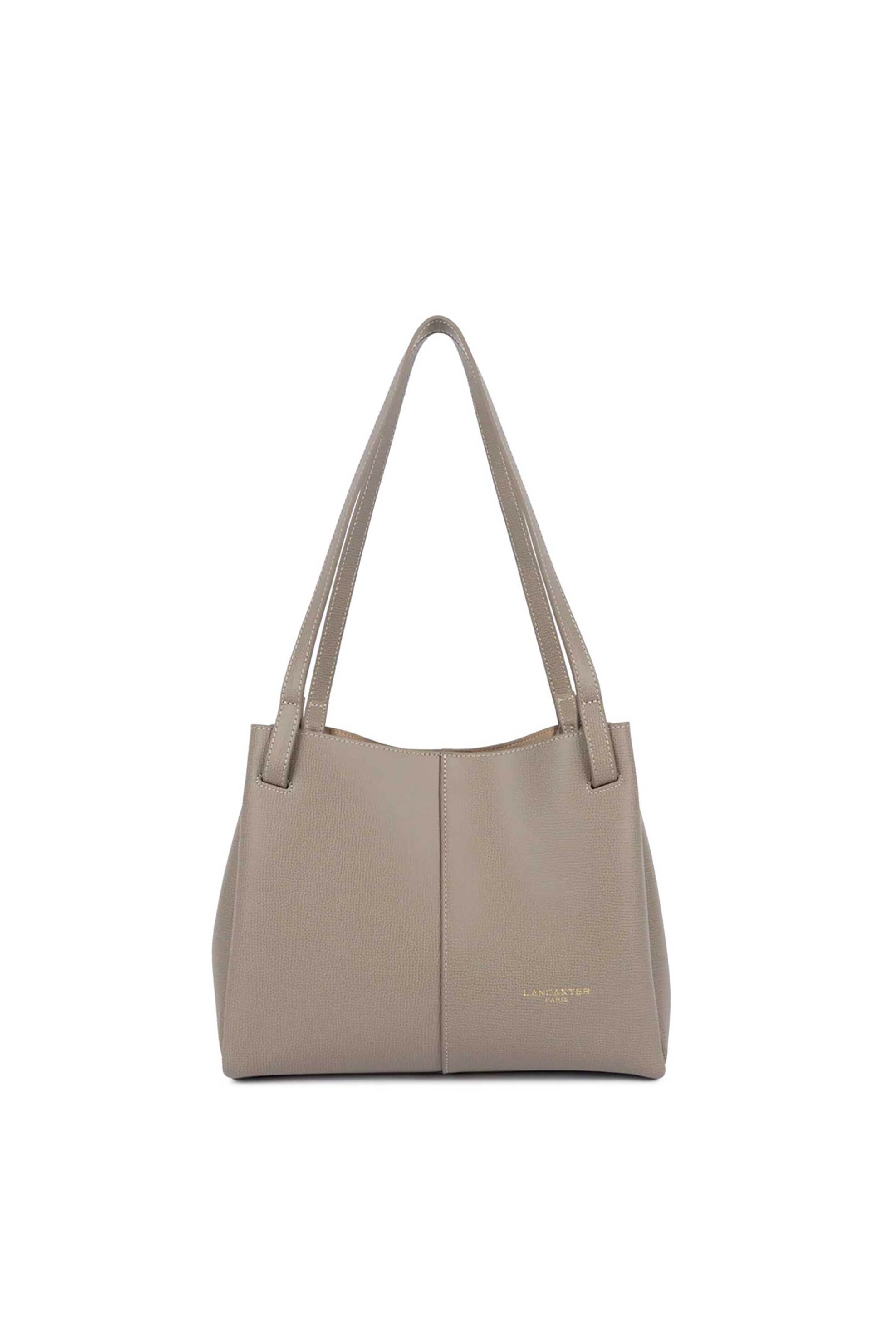 LANCASTER BAGS Lancaster γυναικεία δερμάτινη τσάντα tote "Sierra Haus Small" - 538-010 Taupe