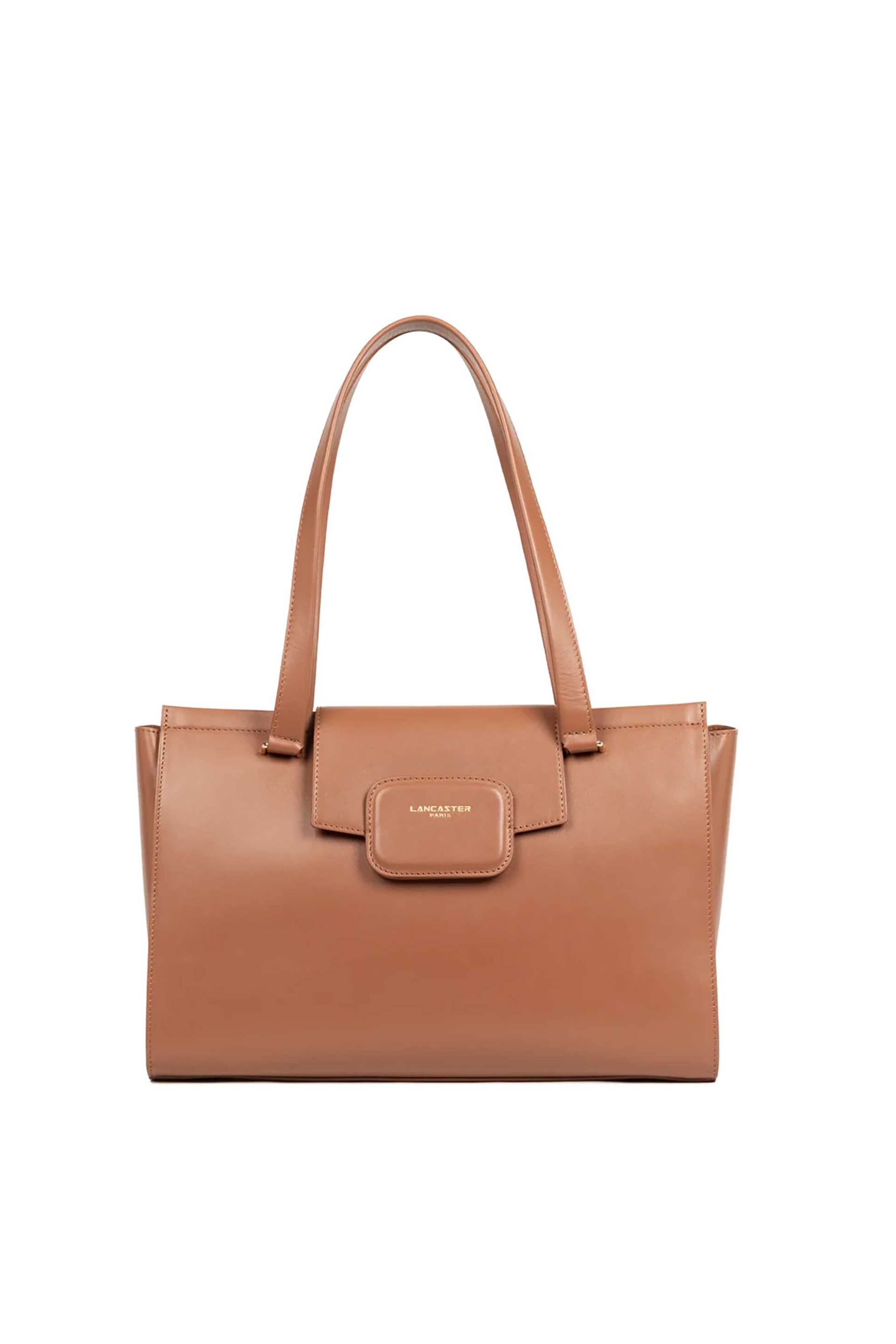 LANCASTER BAGS Lancaster γυναικεία δερμάτινη τσάντα tote "Paris Pad" - 480-063 Ταμπά