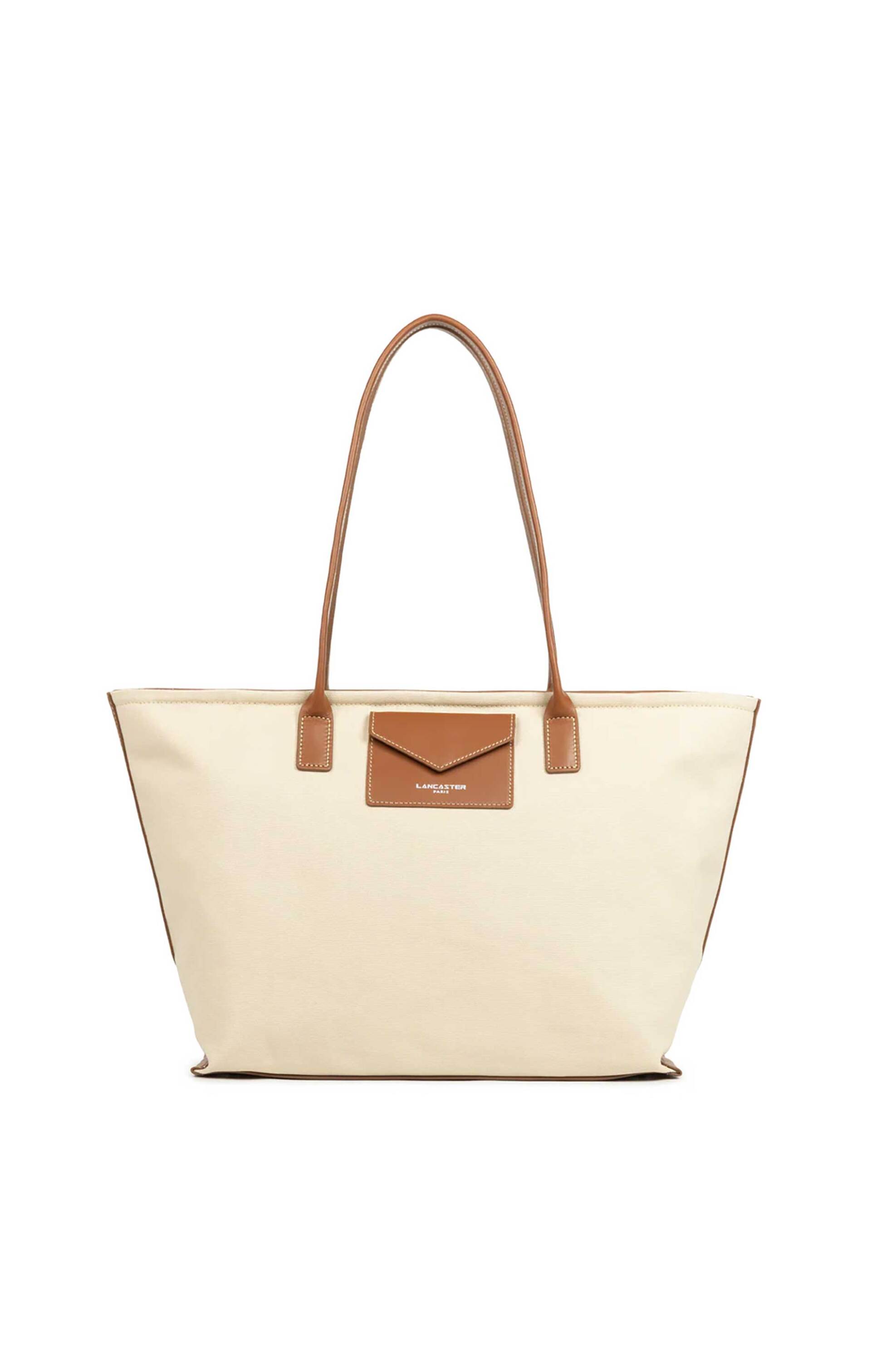 Lancaster γυναικεία τσάντα tote "Canvas Kba" - 518-050 Κρέμ