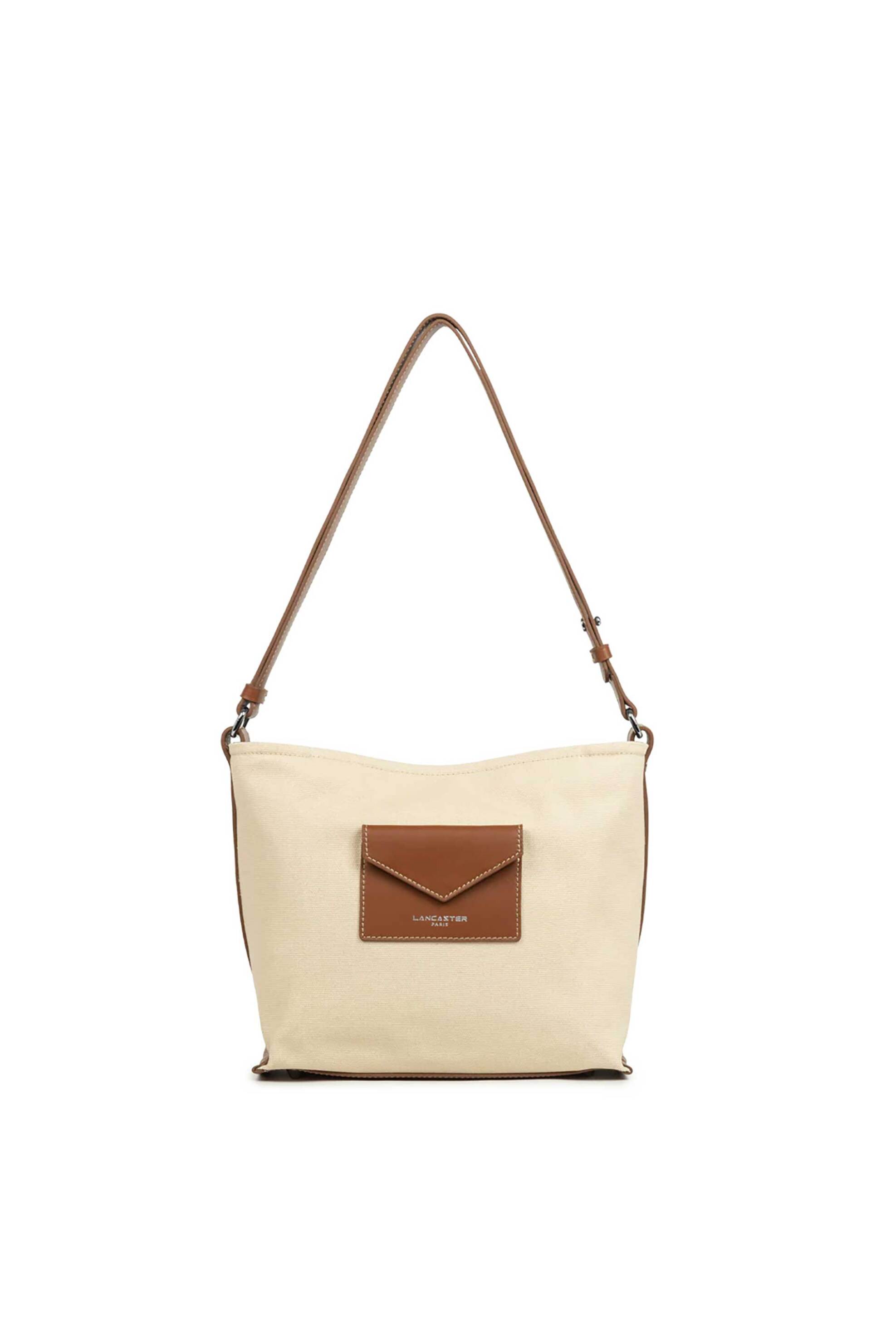 LANCASTER BAGS Lancaster γυναικεία τσάντα bucket "Canvas Kba Medium" - 518-051 Κρέμ