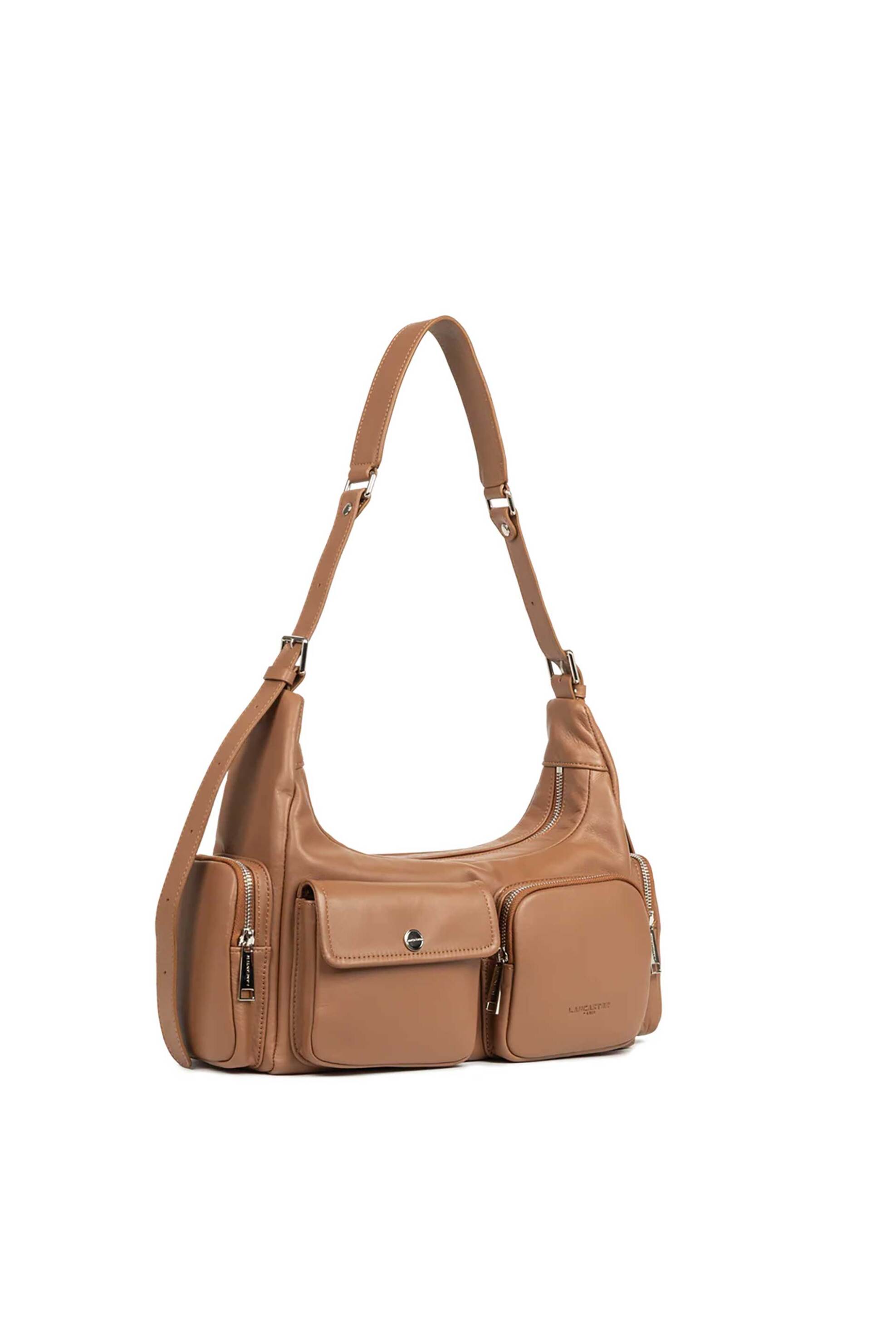 LANCASTER BAGS Lancaster γυναικεία δερμάτινη τσάντα ώμου "Soft Caramela" - 576-007 Ταμπά - 2