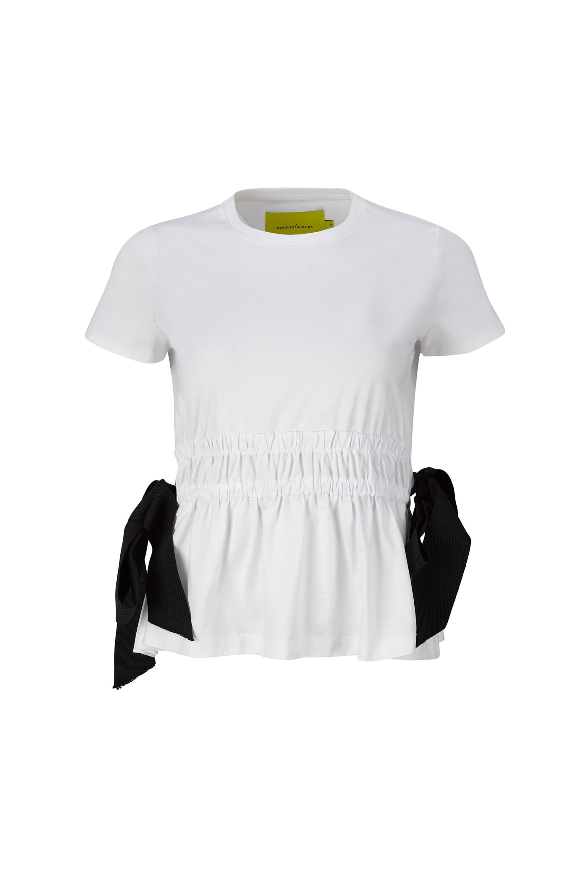 Marques' Almeida γυναικείο Τ-shirt με φιόγκους - SS26TP0752JRWH Λευκό φωτογραφία