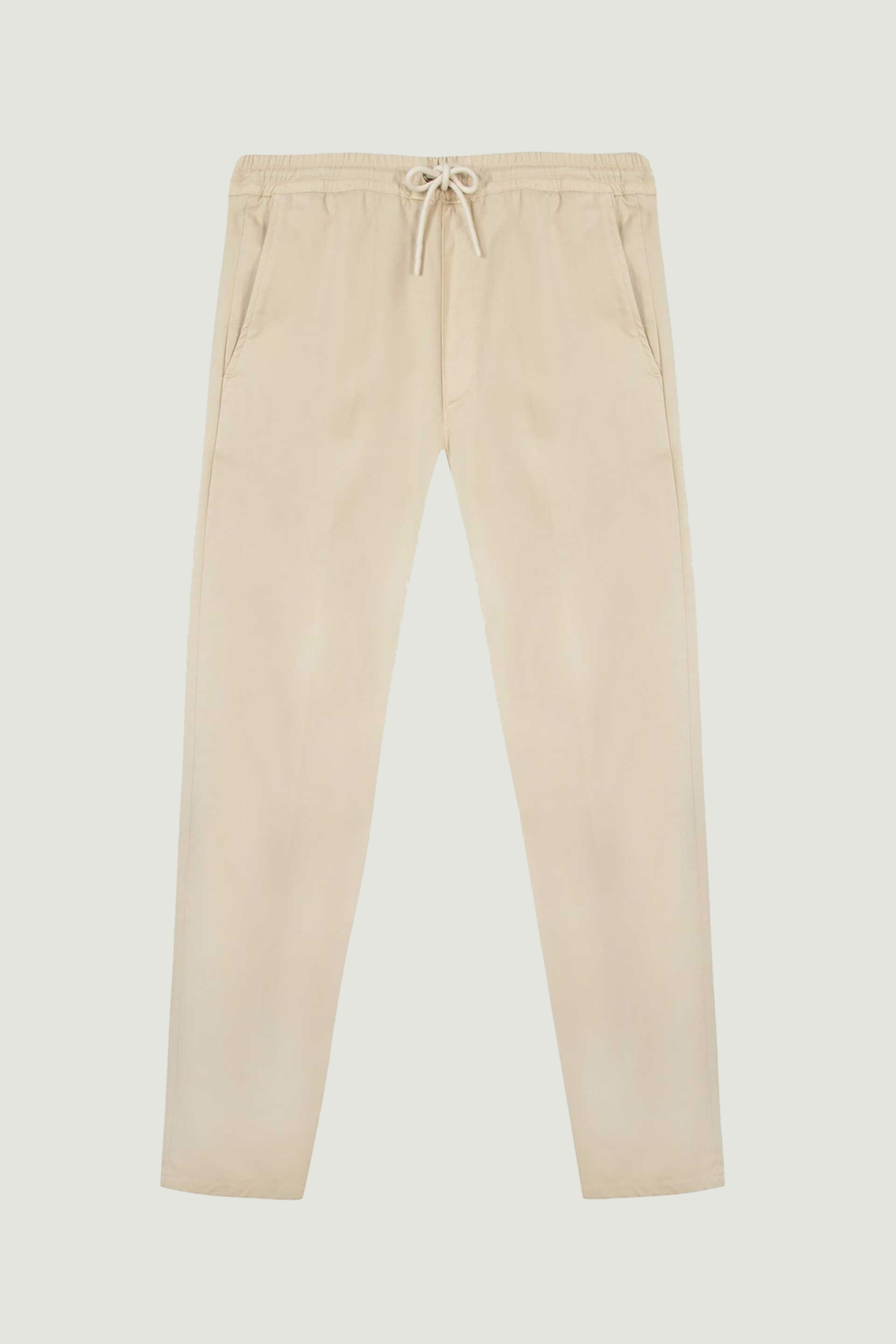 Maison Labiche ανδρικό παντελόνι με ελαστική μέση "Arcade" - SMARCADEANB Μπεζ φωτογραφία