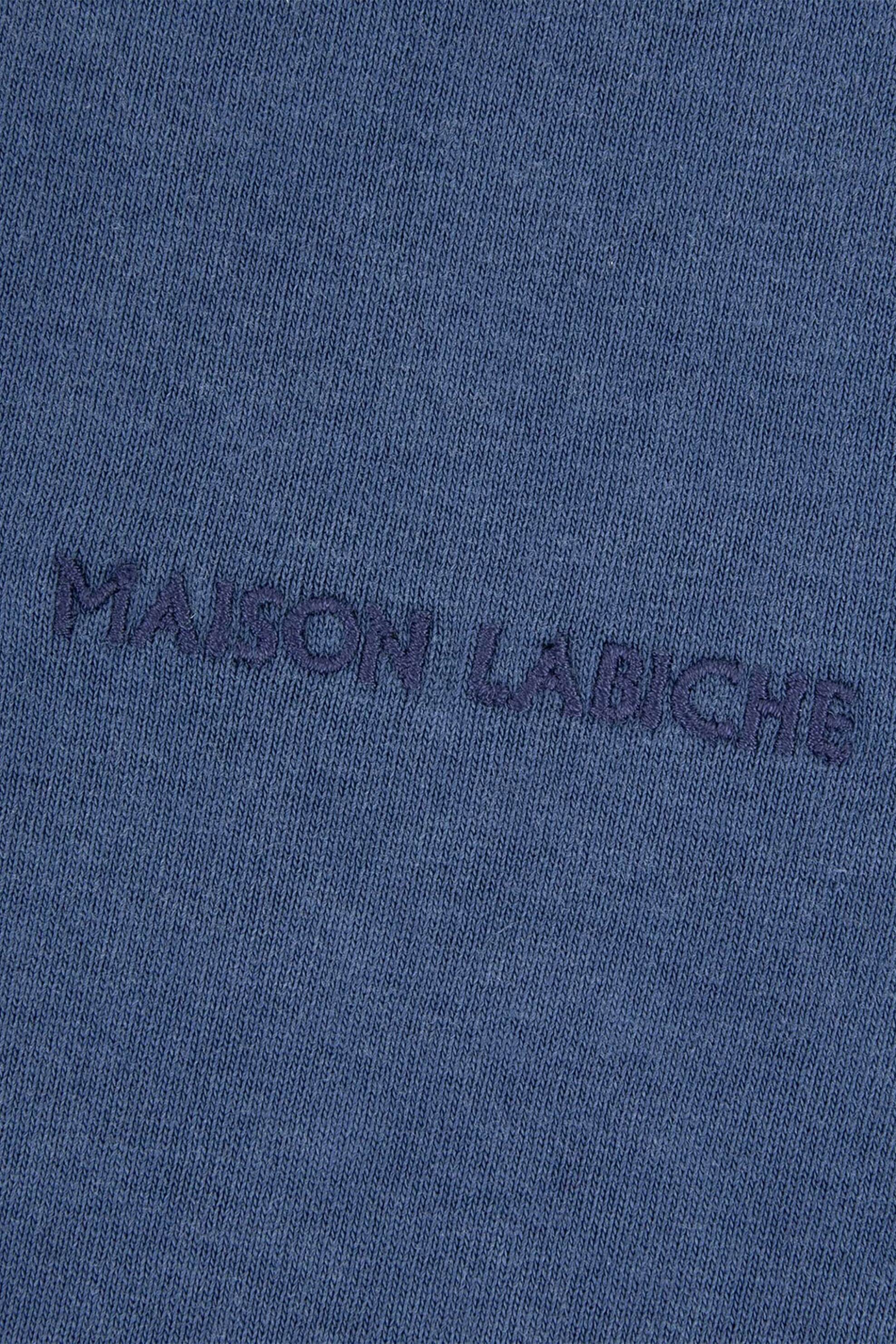 Maison Labiche ανδρικό T-shirt με κέντημα "Duras" - SMDURASMLB Μπλε φωτογραφία