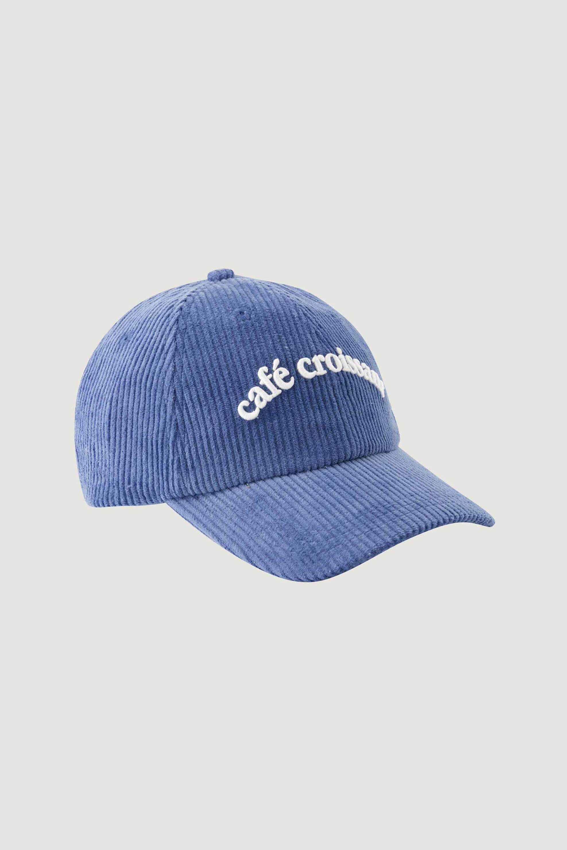 Maison Labiche ανδρικό καπέλο κοτλέ "Café Croissan" - UABEAUMONTCROIS Γαλάζιο