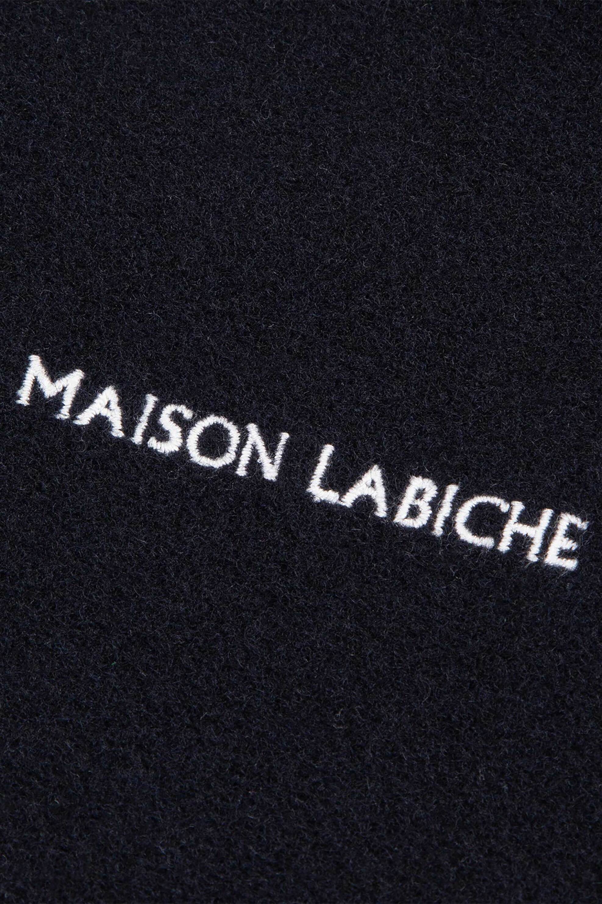 Maison Labiche ανδρική ζακέτα με γιακά και κέντημα "Roch" - RMROCHMLB Μπλε Σκούρο φωτογραφία