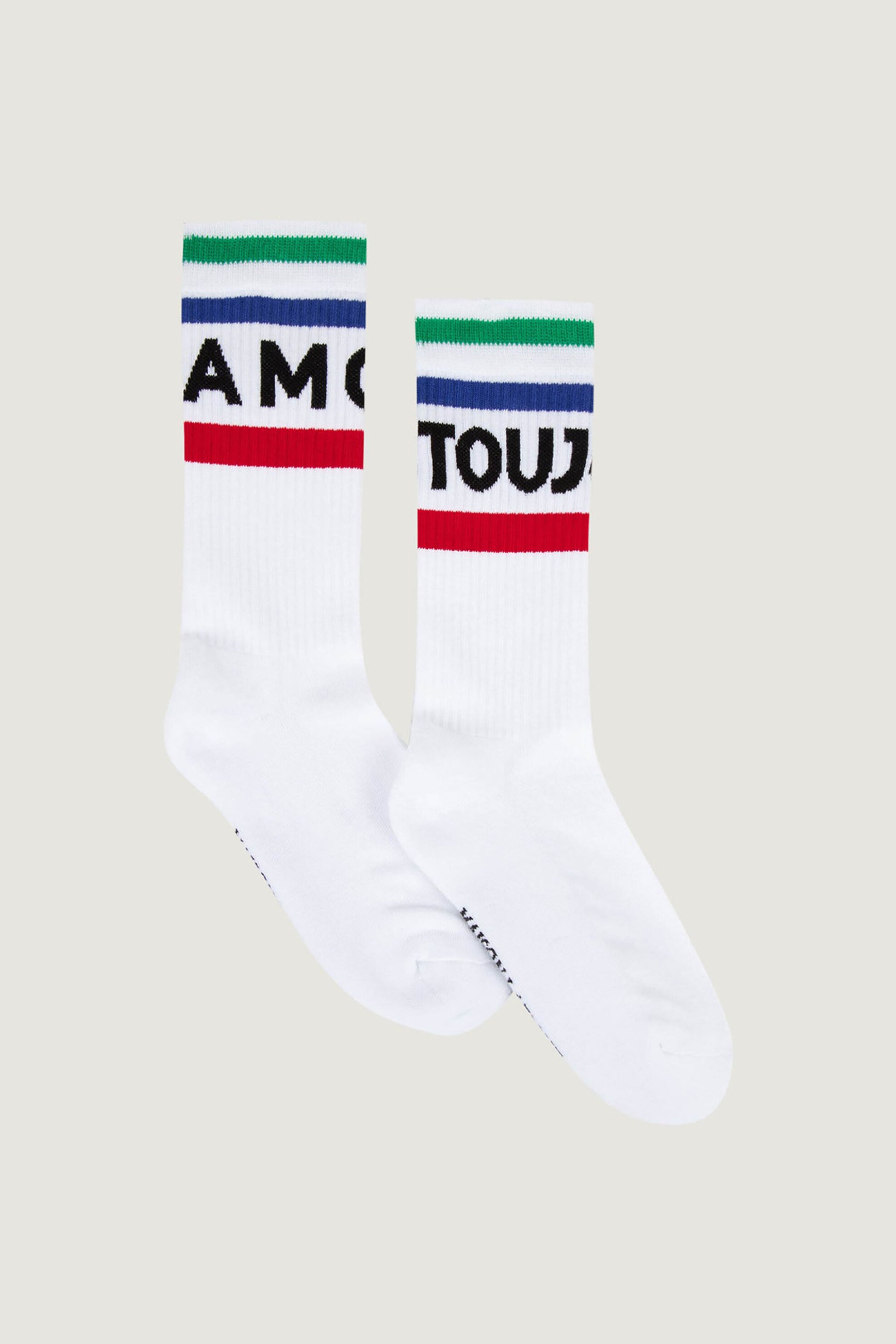 MAISON LABICHE Maison Labiche ανδρικές κάλτσες "Amour Toujours Gasnier" - KASAMOURTJRS Λευκό