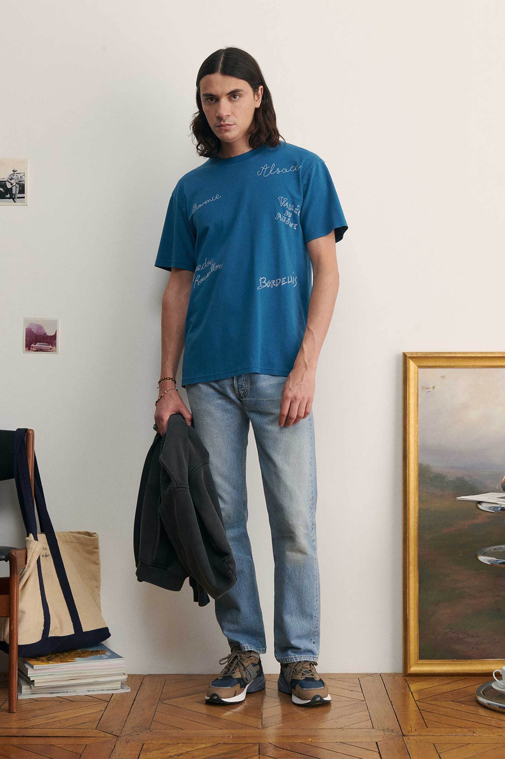 MAISON LABICHE Maison Labiche ανδρικό T-shirt μονόχρωμο oversized "Regions Of France Patureau" - VMPATUREAUREGIO