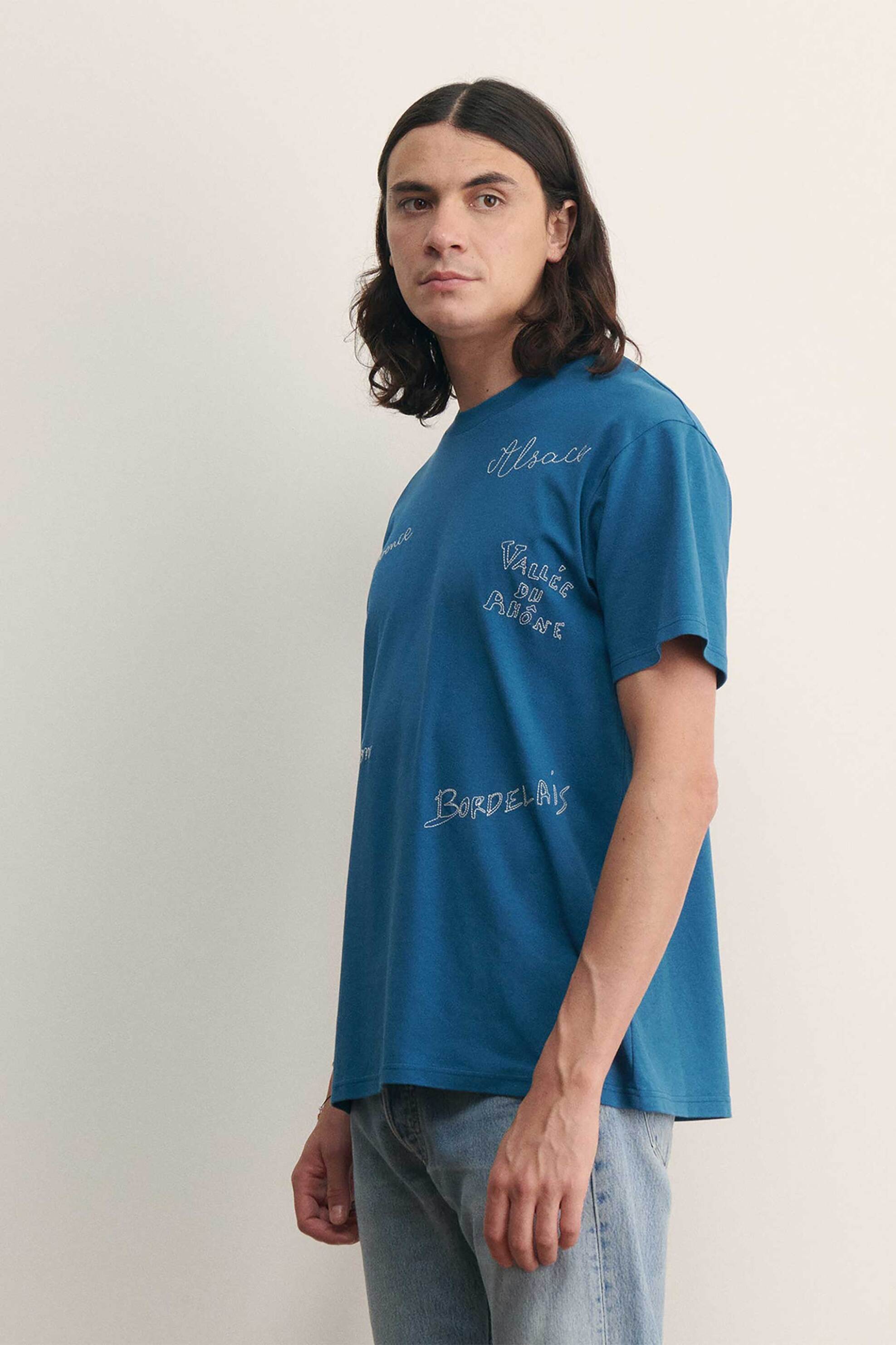 Maison Labiche ανδρικό T-shirt μονόχρωμο oversized "Regions Of France Patureau" - VMPATUREAUREGIO φωτογραφία