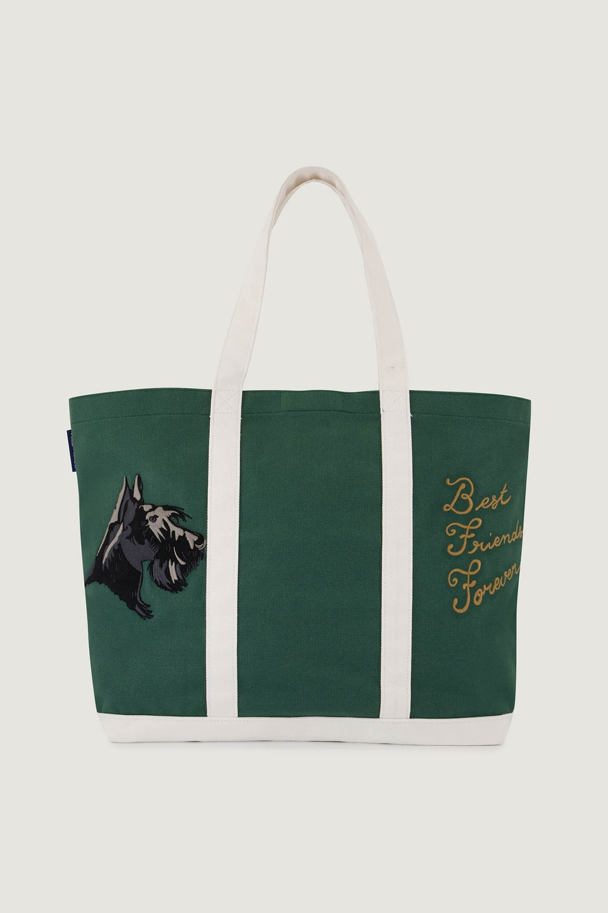 Maison Labiche unisex τσάντα tote με λογότυπο και print "Ozanam Tote Dogs" - YAOZANAMDOGS Πράσινο φωτογραφία