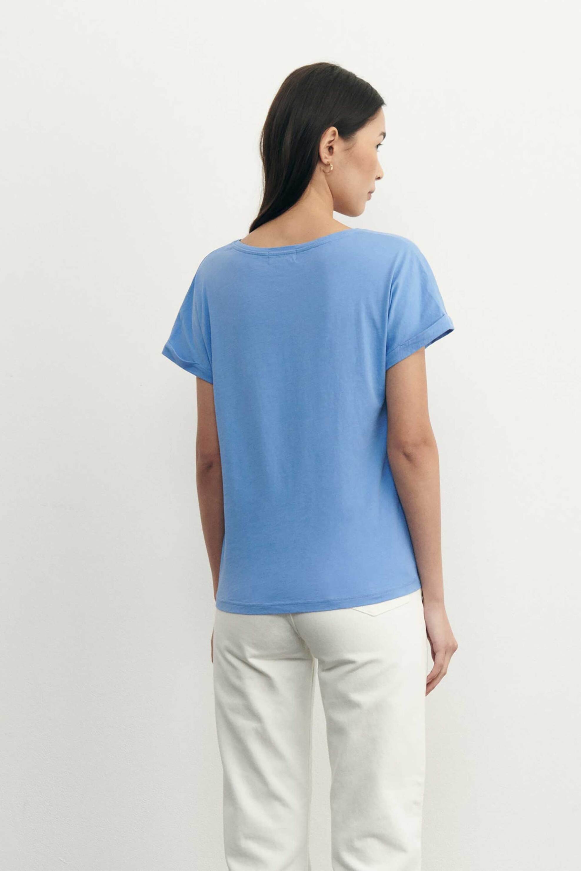 Maison Labiche γυναικείο T-shirt Loose Fit "Amour Château" - SWCHATEAUAMOUR Μπλε φωτογραφία