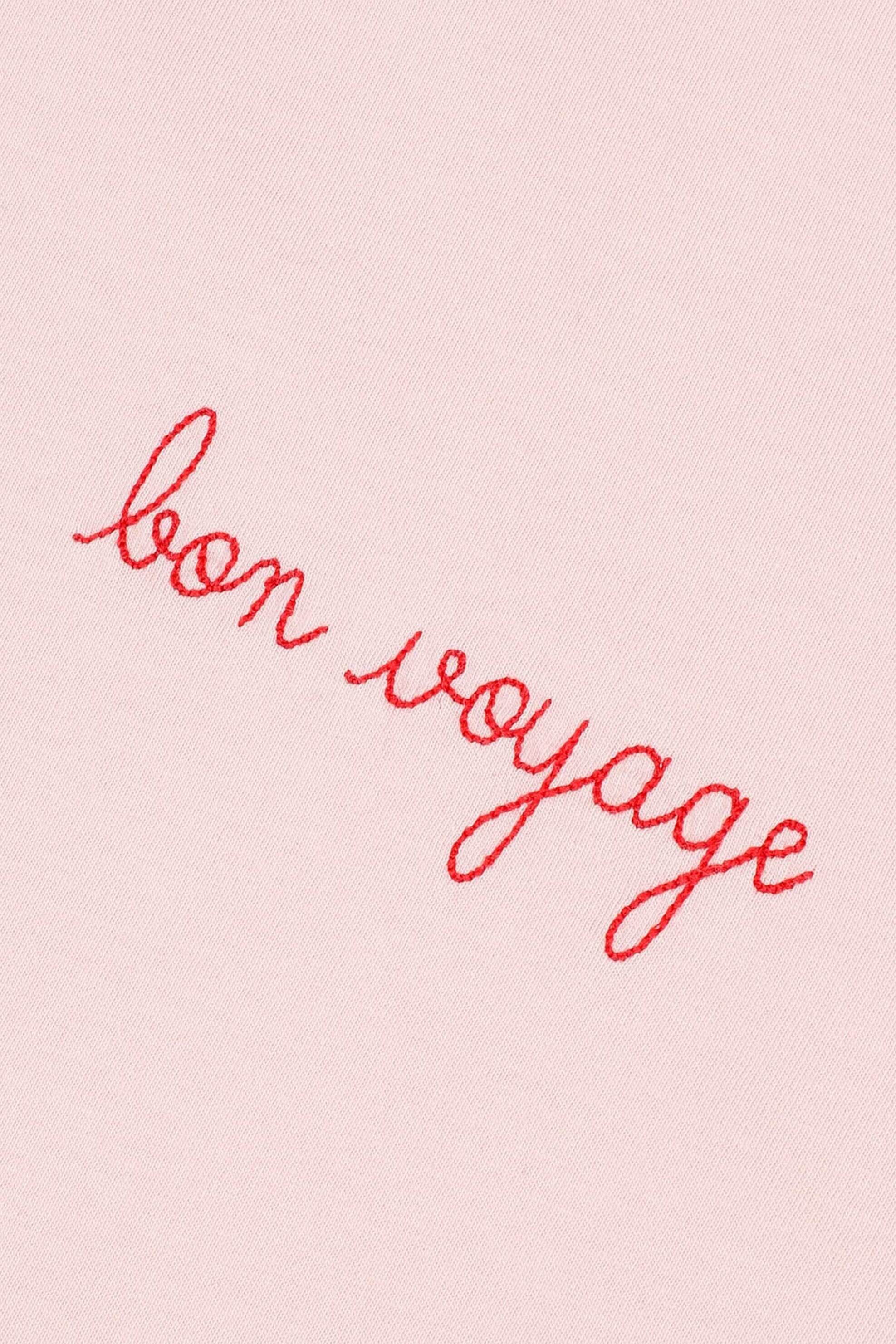 Maison Labiche Γυναικείο T-Shirt Slim Fit Bon Voyage Poitou - Swpoitoubonvoy Ροζ