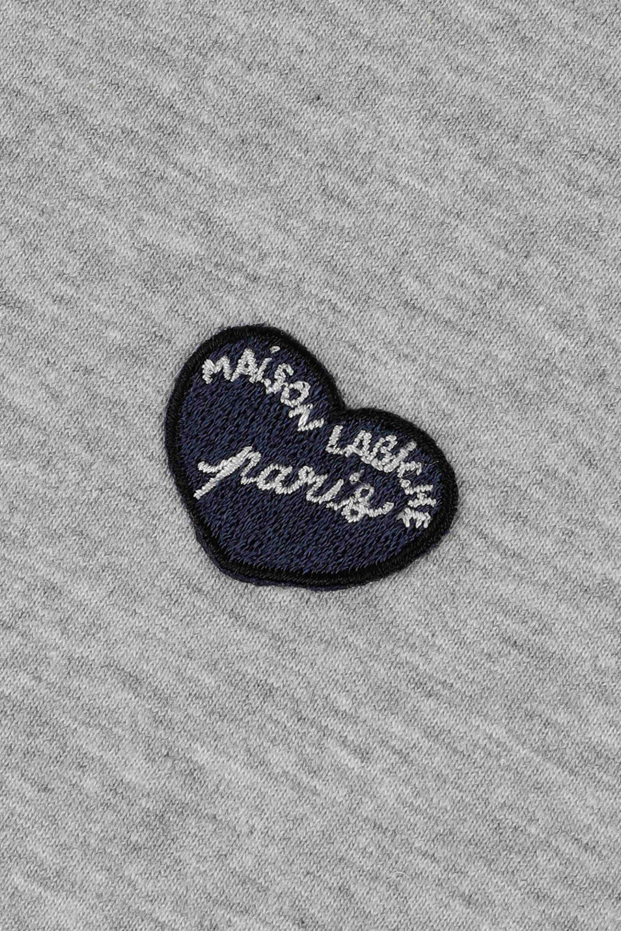 Maison Labiche γυναικείο βαμβακερό T-shirt με κέντημα "Patch Coeur Popincourt" - VWPOPINPATCH Γκρι φωτογραφία