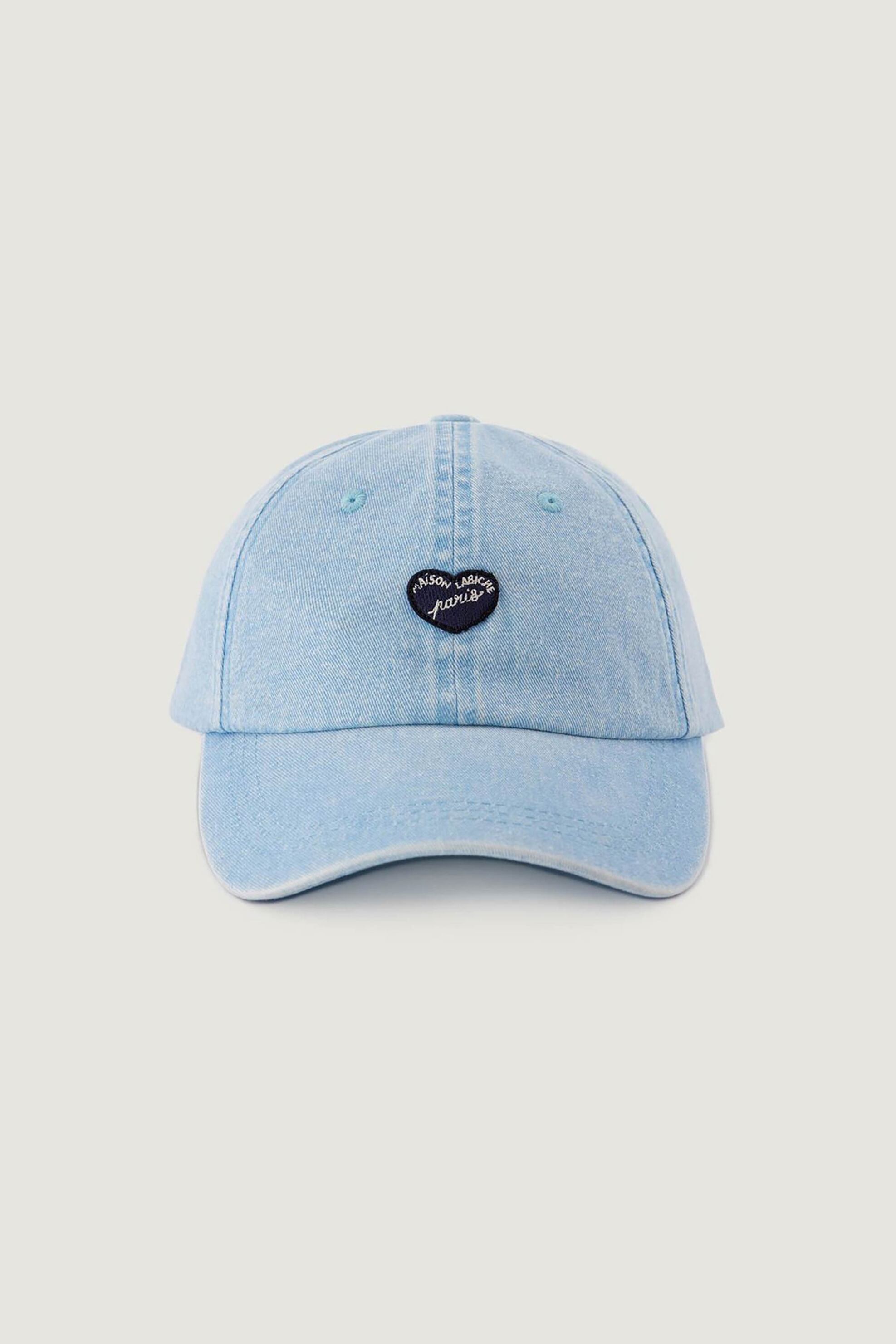 MAISON LABICHE Maison Labiche γυναικείο καπέλο "'Mini Patch Coeur" - XABEAUMONTCOEUR Denim Blue