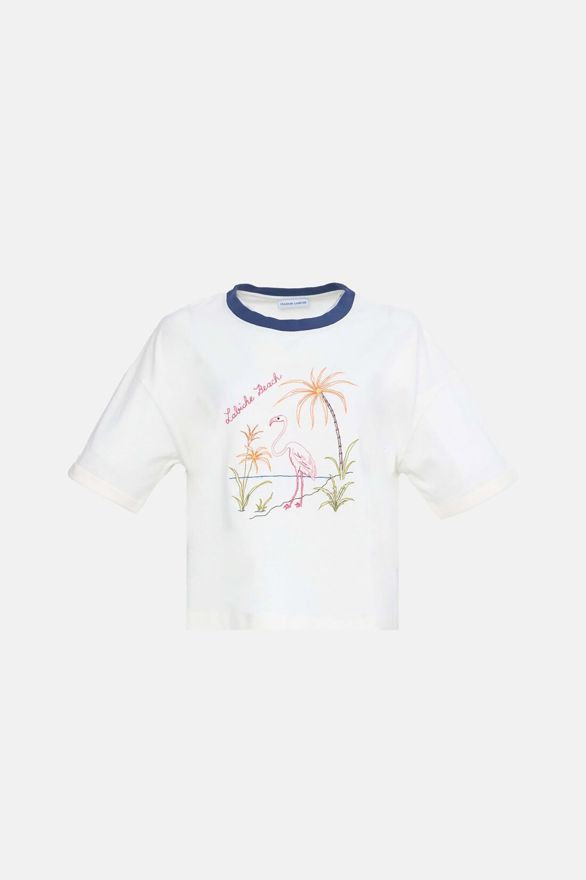 MAISON LABICHE Maison Labiche γυναικείο T-shirt με print - XWALESIALABICHE Λευκό