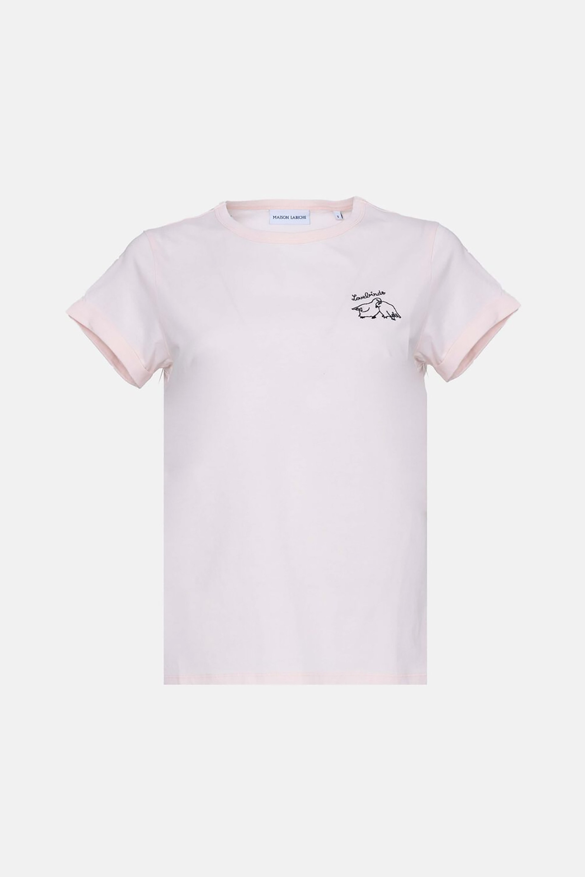 Maison Labiche γυναικείο T-shirt με print - XWPOITOUBIRDS Ροζ φωτογραφία