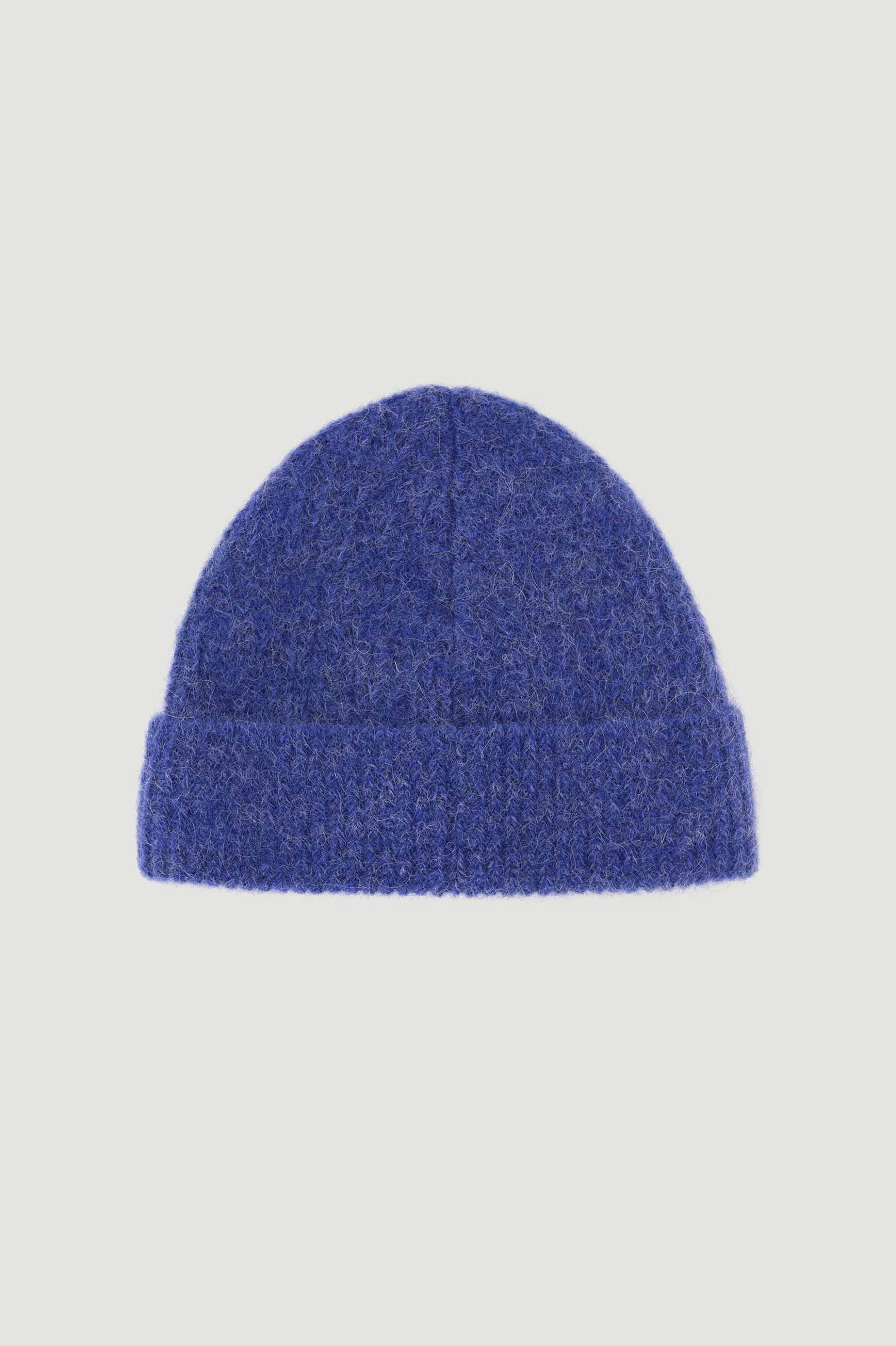 Maison Labiche γυναικείο σκουφάκι με κεντημένο lettering "Βοnjour" - YAFAGEBONJOUR Μπλε φωτογραφία