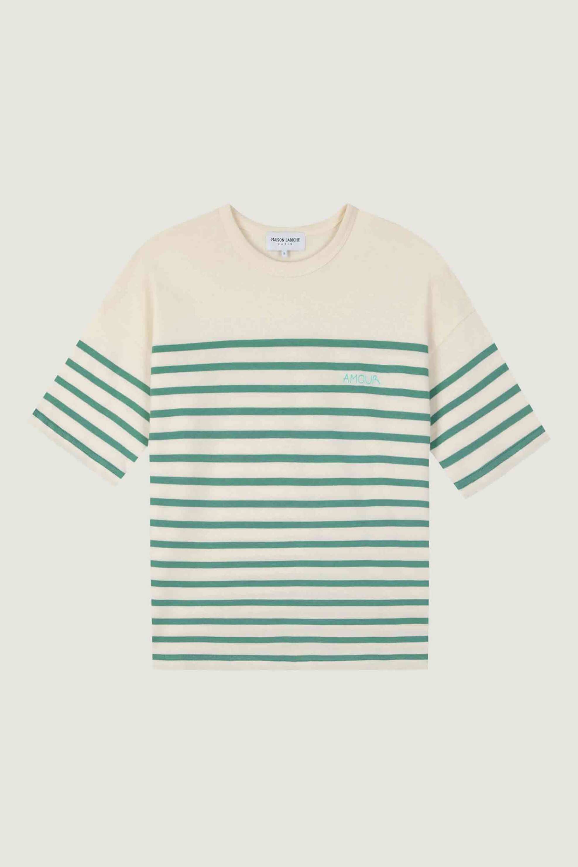 MAISON LABICHE Maison Labiche γυναικείο βαμβακερό T-shirt με ριγέ σχέδιο 