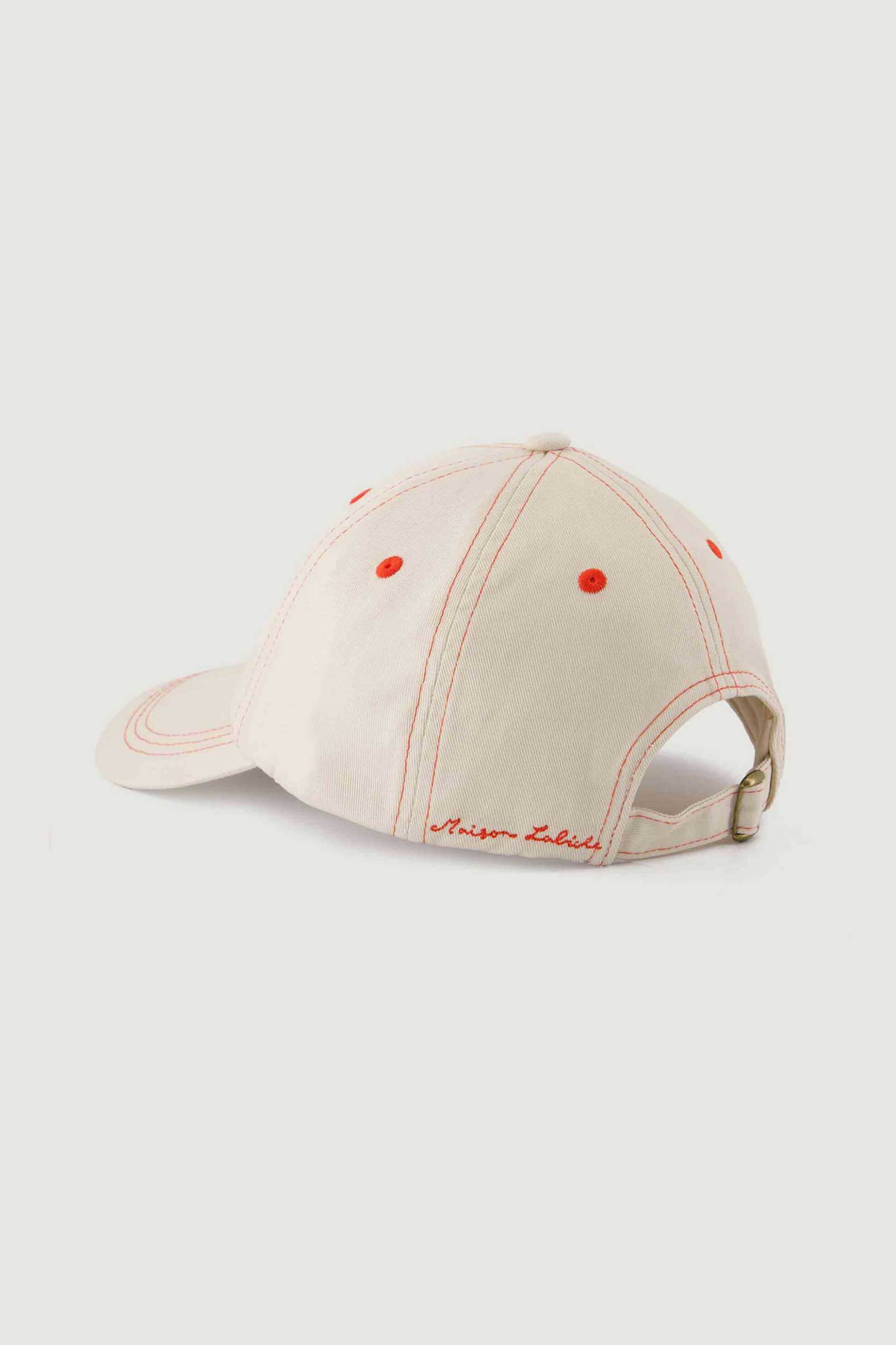 Maison Labiche γυναικείο καπέλο "'I Love You Beaucoup" - ZABEAUMONTLOVEB Υπόλευκο φωτογραφία
