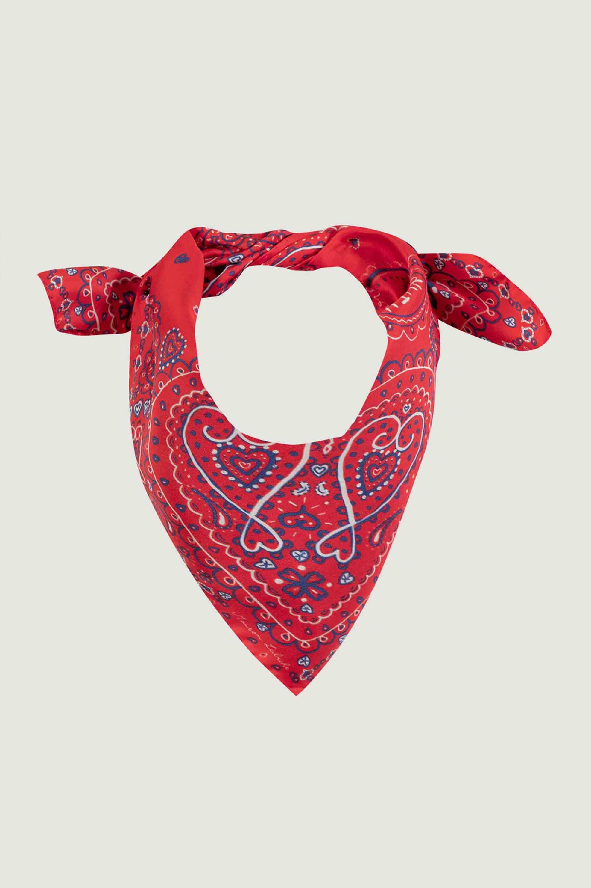 MAISON LABICHE Maison Labiche γυναικείο μεταξωτό φουλάρι με all-over print 