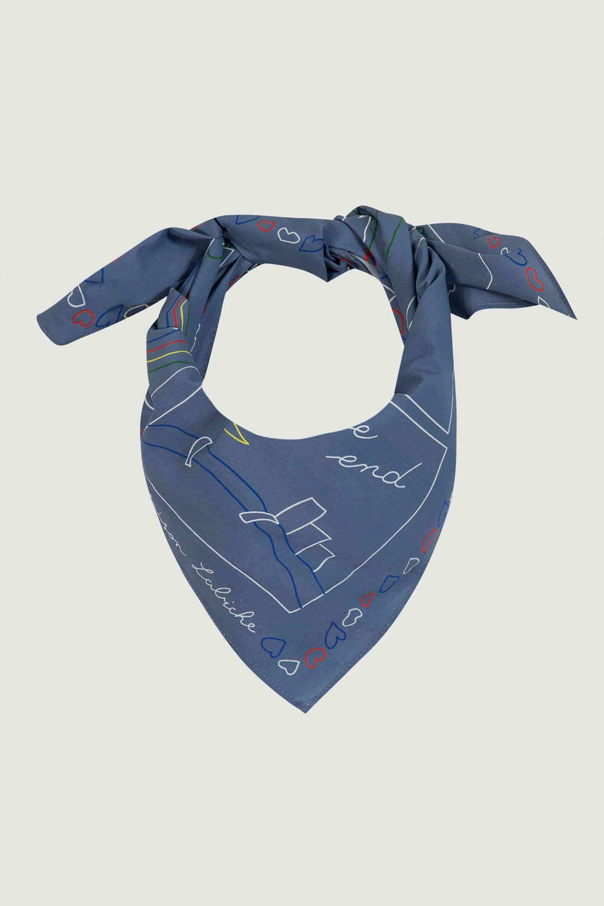 MAISON LABICHE Maison Labiche γυναικείο φουλάρι με all-over print 