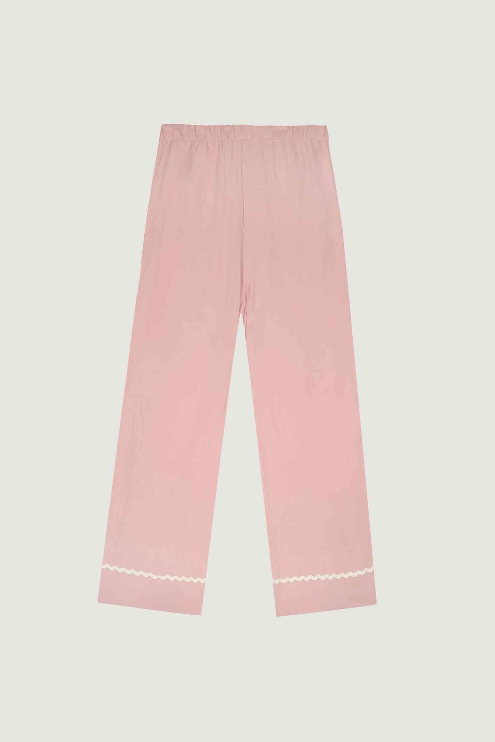 Maison Labiche Γυναικείο Παντελόνι με Ελαστική Μέση - Zwoudinkni Ροζ
