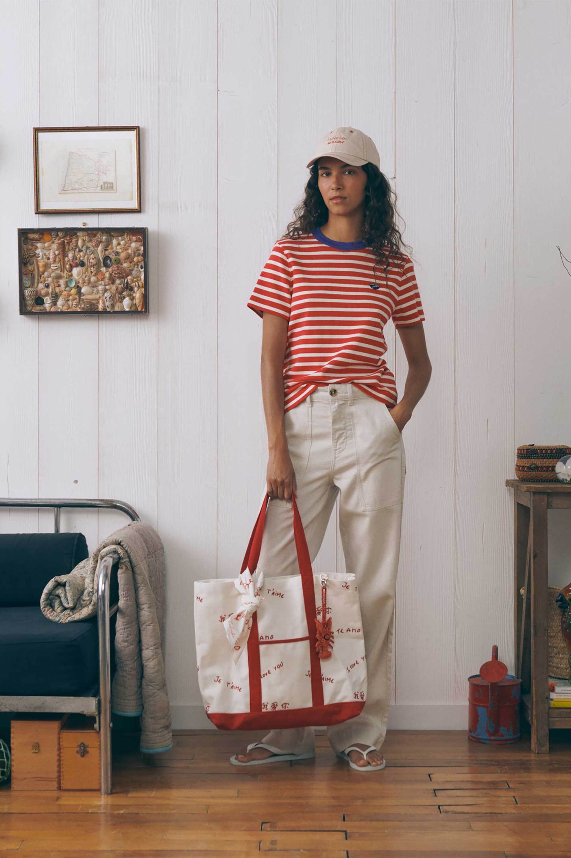 MAISON LABICHE Maison Labiche γυναικείο βαμβακερό T-shirt με ριγέ σχέδιο 