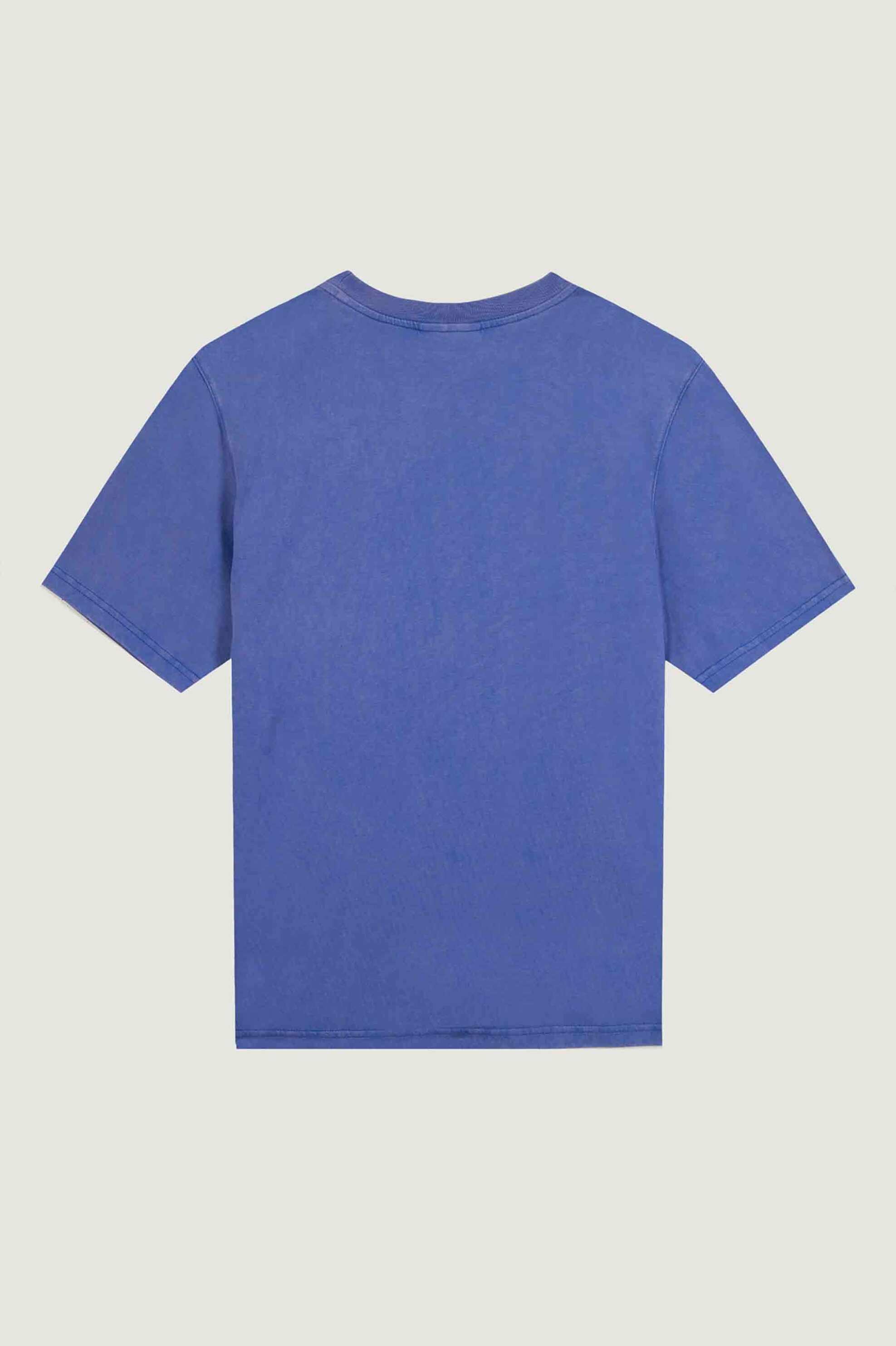 Maison Labiche Γυναικείο Βαμβακερό T-Shirt Μονόχρωμο με Lettering La Mer - Zwpopinlamer Μπλε