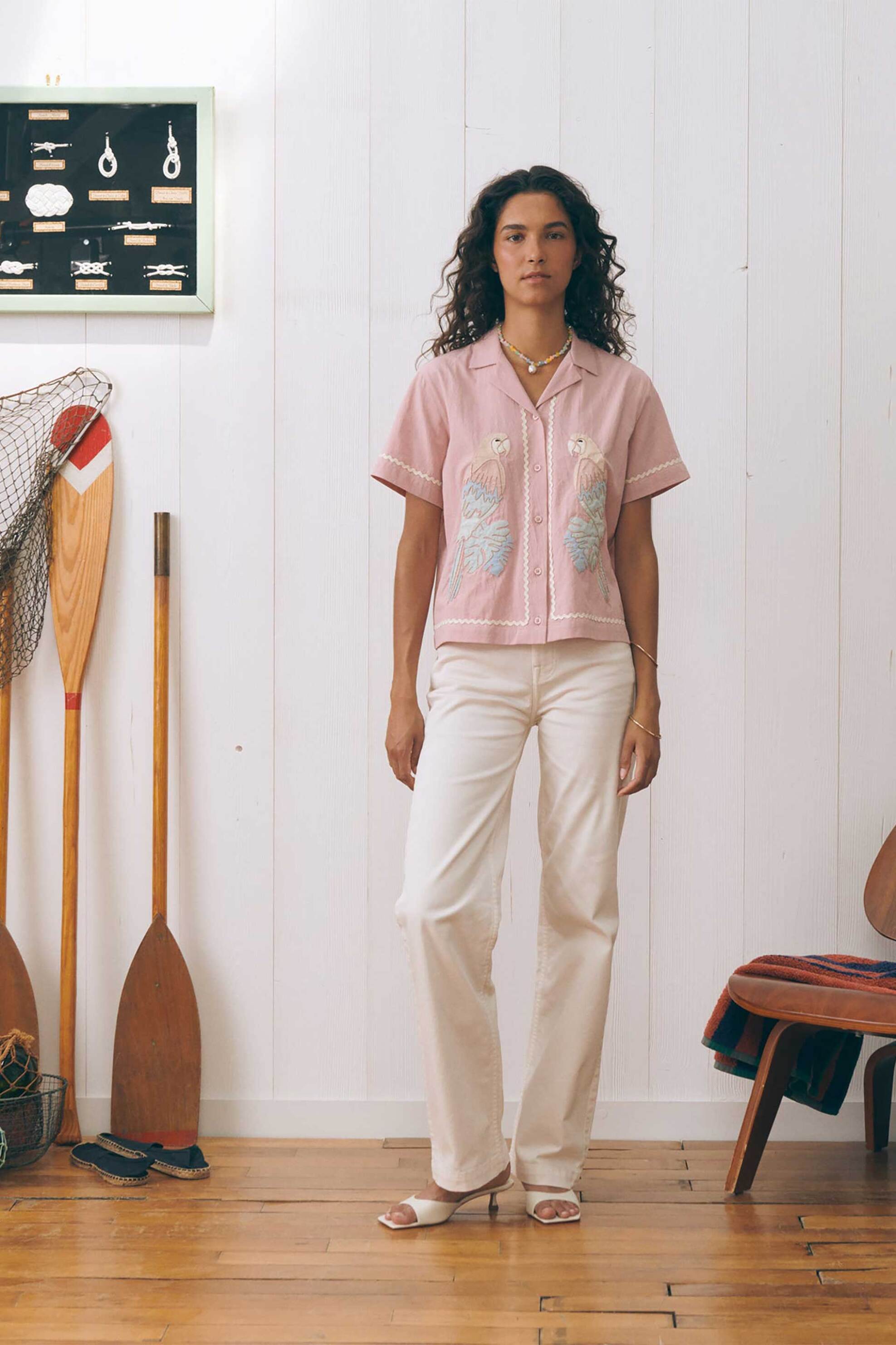 MAISON LABICHE Maison Labiche γυναικείο πουκάμισο oversized "Poplin" - ZWSOUCHIERPARRO Ροζ - 2
