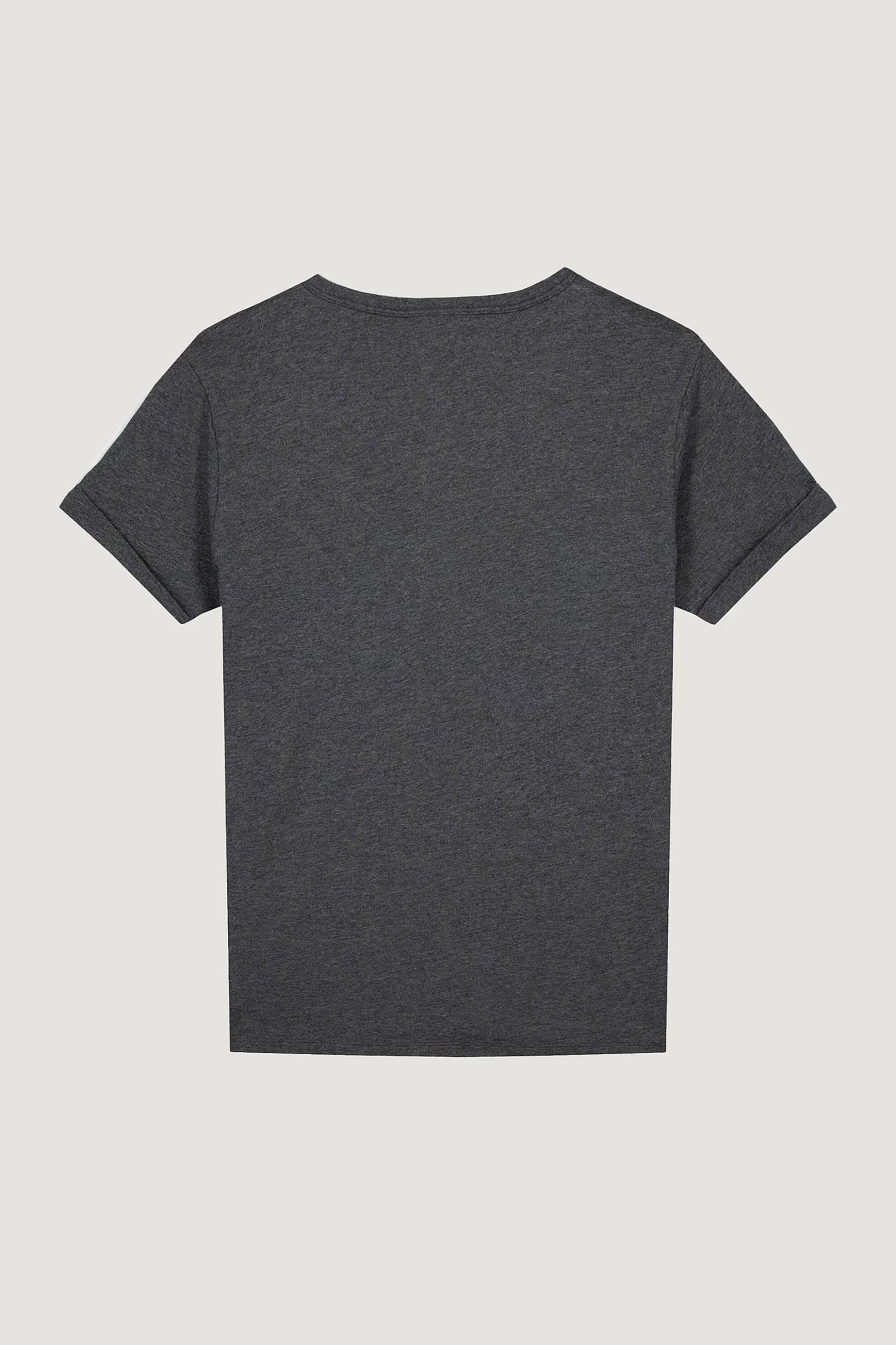 Maison Labiche Γυναικείο T-Shirt Μονόχρωμο με Κεντημένο Lettering Avant Garde - Aawpoitouavantg Ανθρακί