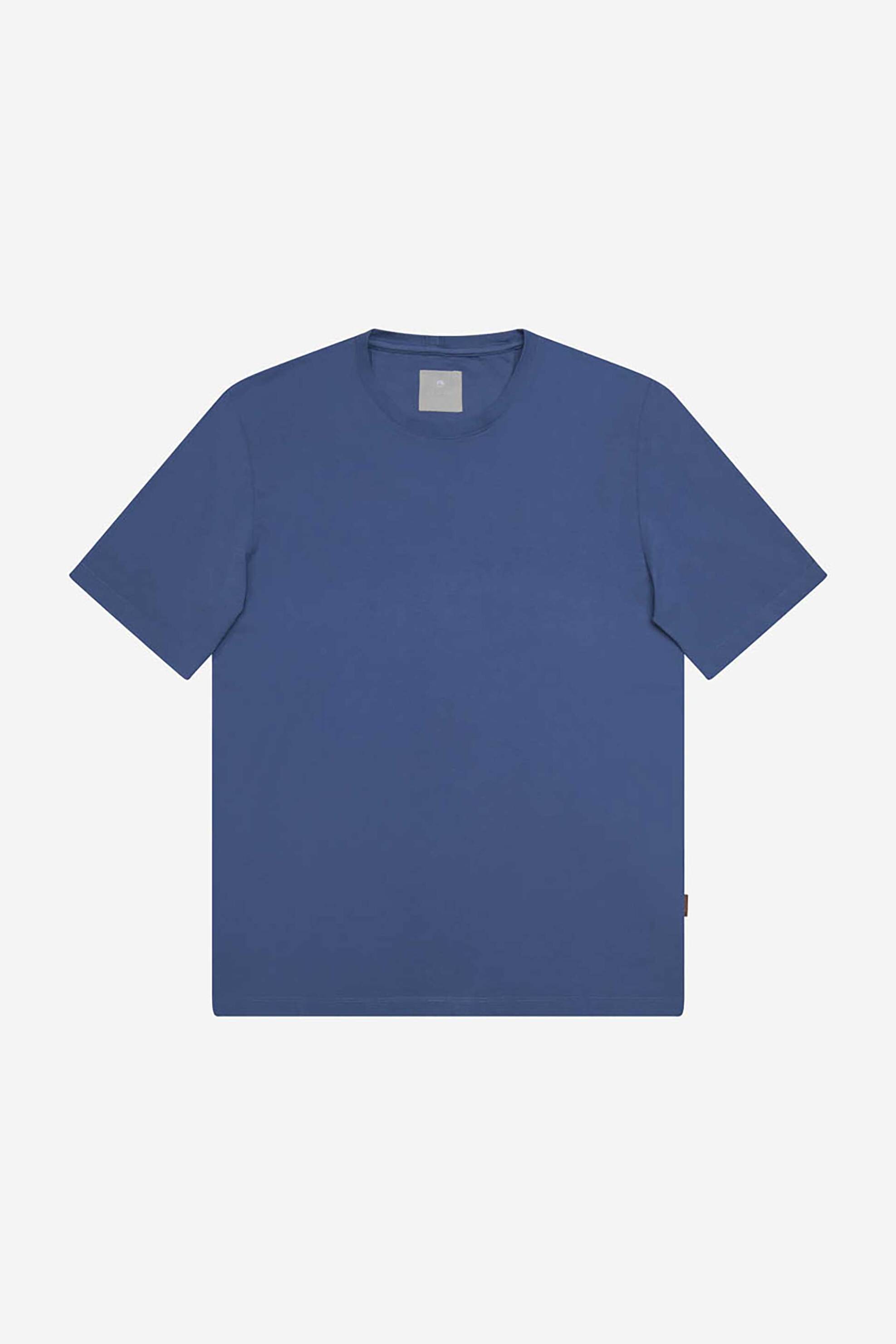 Ανδρική Μόδα > Ανδρικά Ρούχα > Ανδρικές Μπλούζες > Ανδρικά T-Shirts AT.P.CO ανδρικό T-shirt μονόχρωμο βαμβακερό με logo label στο πλάι - A286T2P02- Μπλε