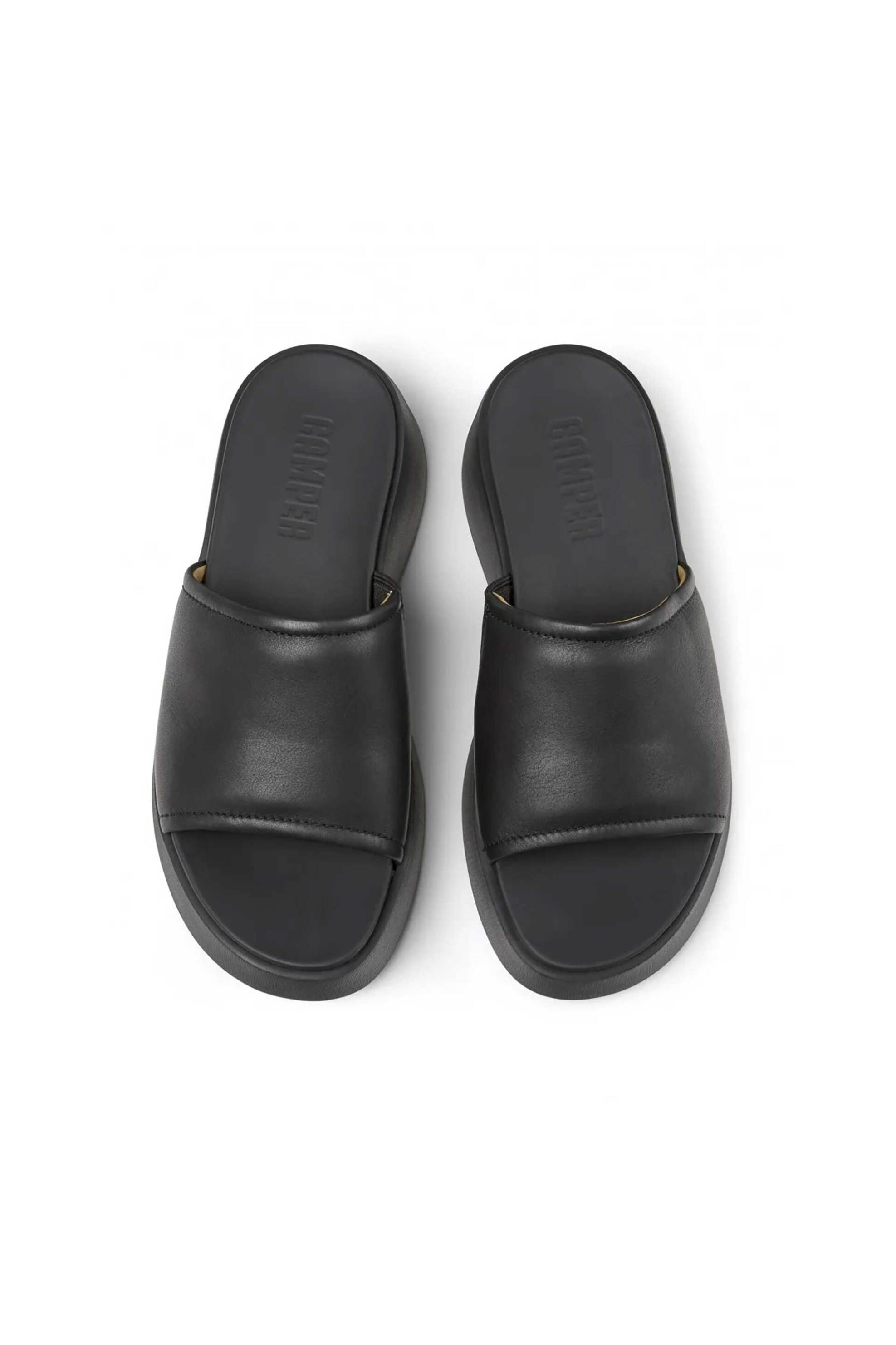 Camper γυναικεία δερμάτινα flatforms μονόχρωμα με χοντρή σόλα 