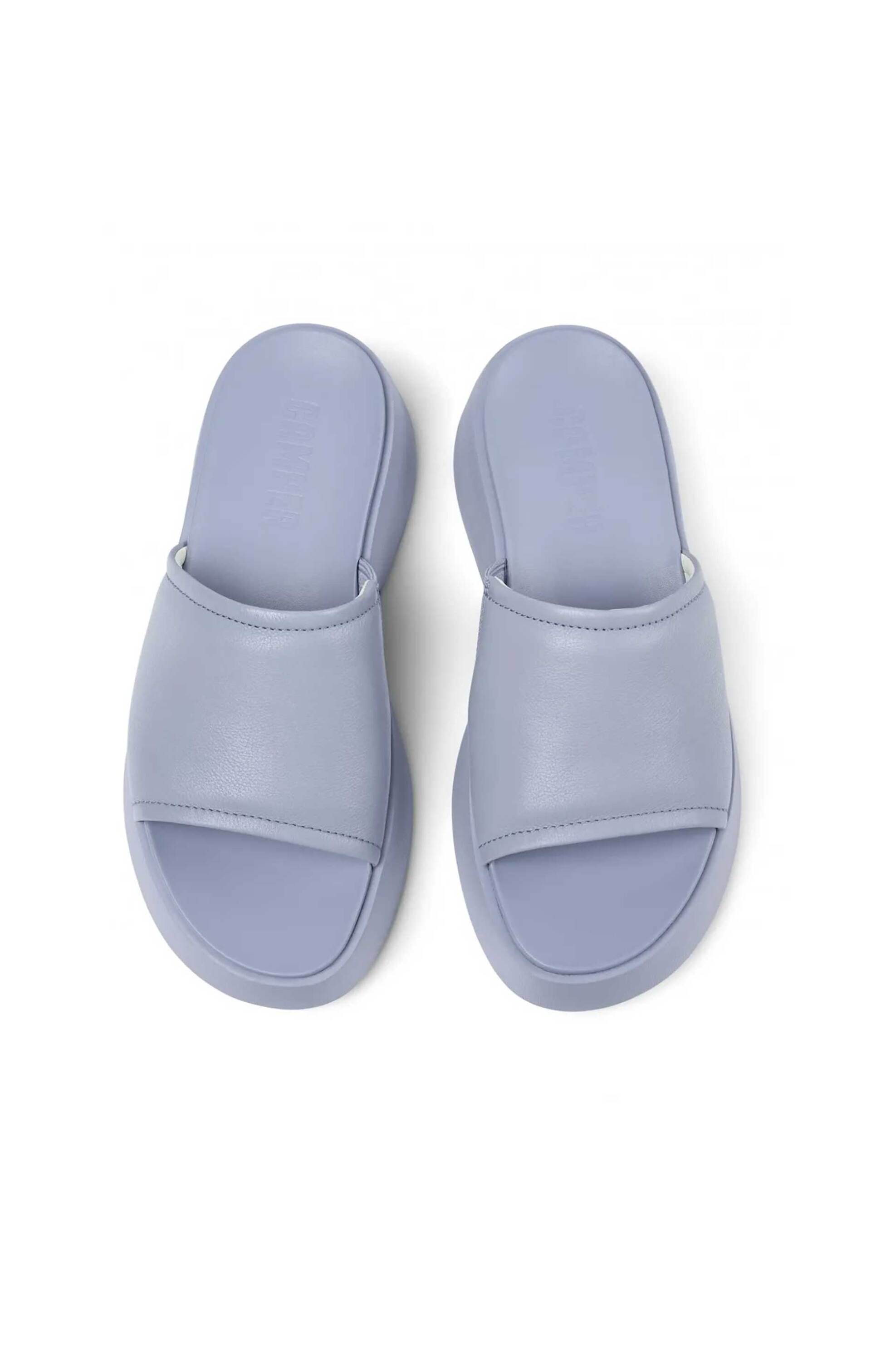 Camper γυναικεία δερμάτινα flatforms μονόχρωμα με χοντρή σόλα 