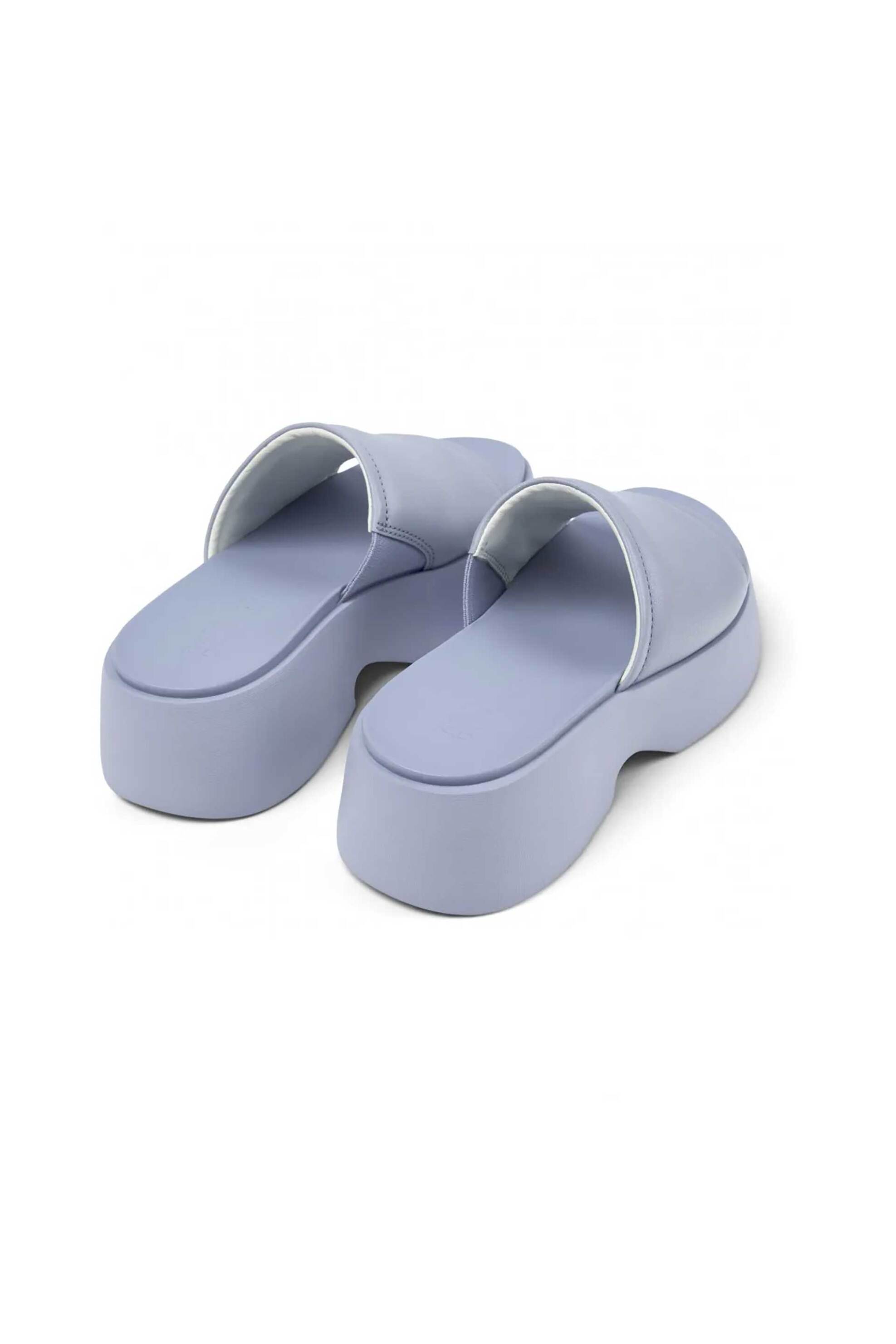 Camper Γυναικεία Δερμάτινα Flatforms Μονόχρωμα με Χοντρή Σόλα Tasha - K201664-003 Μπλε