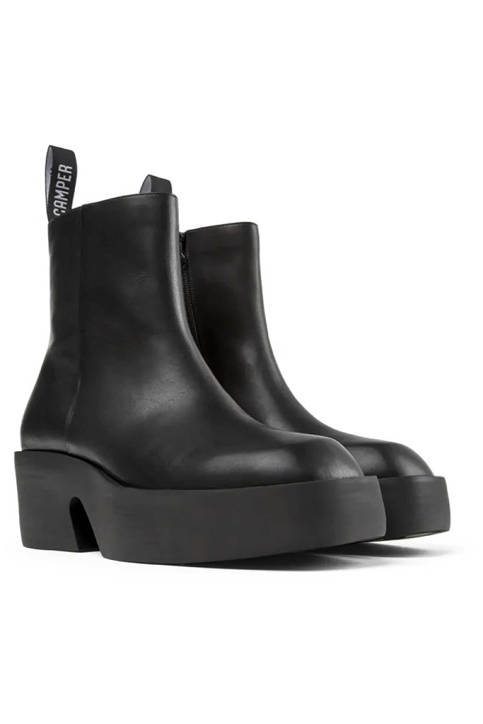 Camper γυναικεία δερμάτινα μποτάκια "Billie" - K400754-002 Μαύρο φωτογραφία