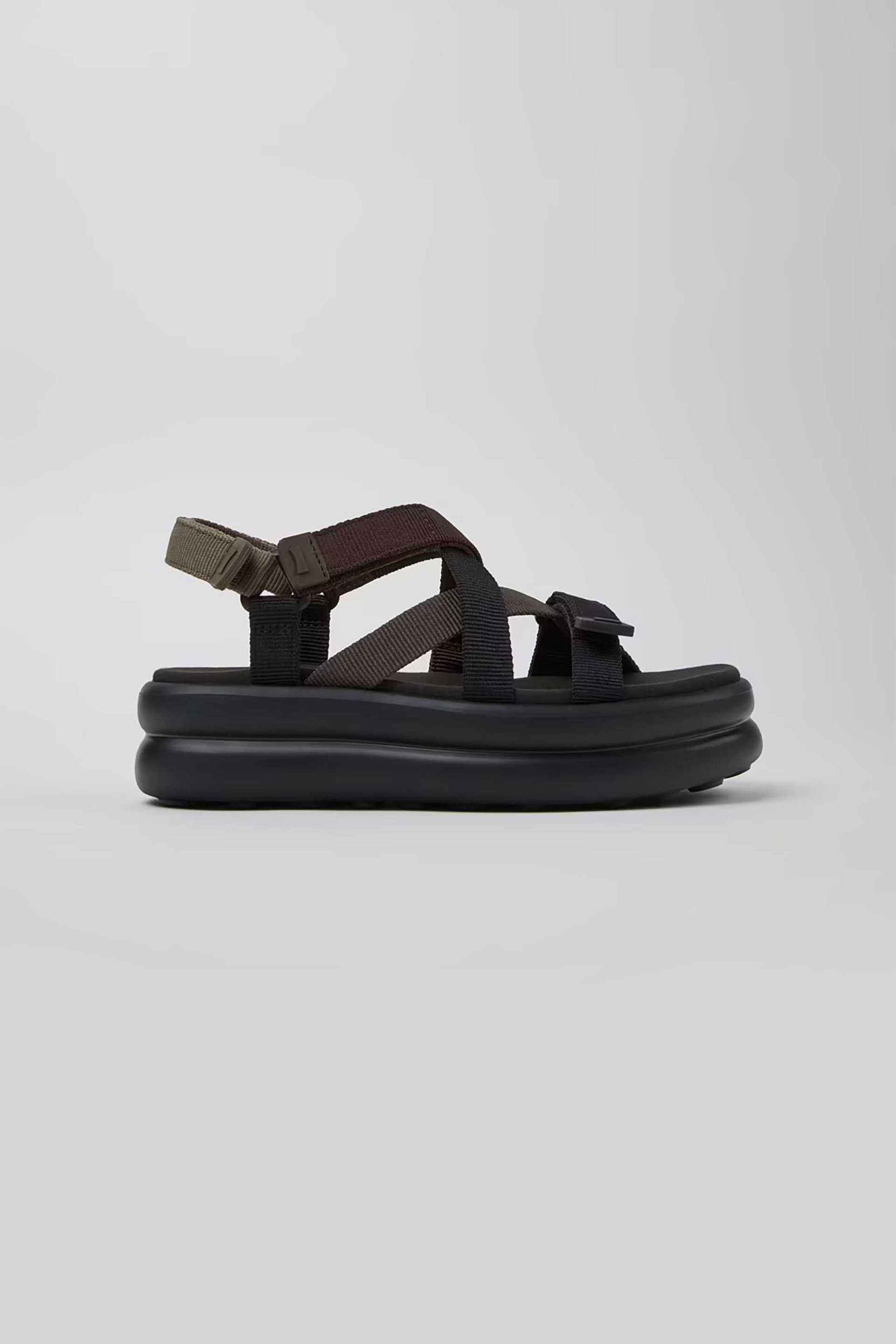 Camper γυναικεία πέδιλα "Twins" - K201729-004 Μαύρο