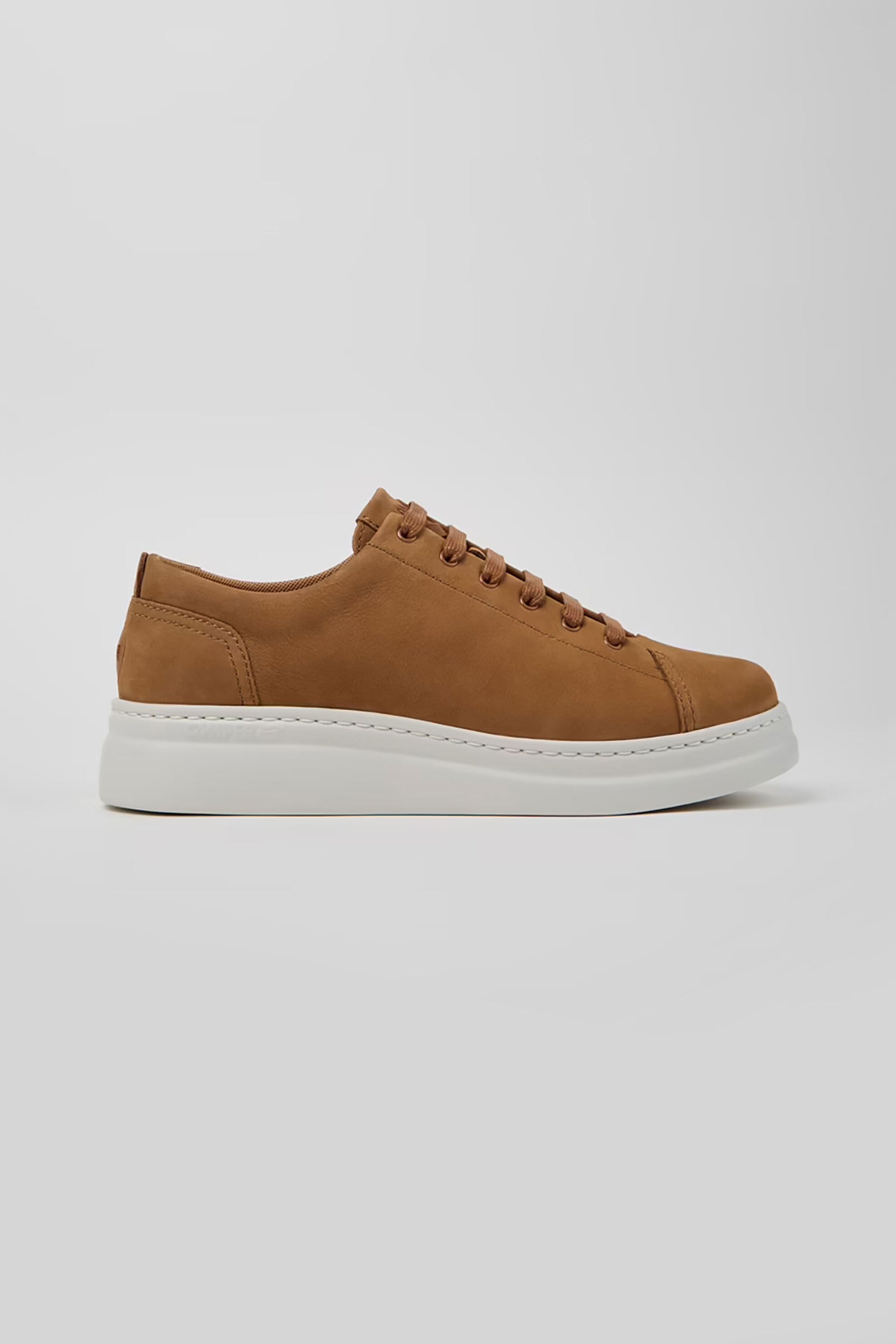 Camper γυναικεία suede sneakers με κορδόνια "Runner Up" - K200645-097 Καφέ