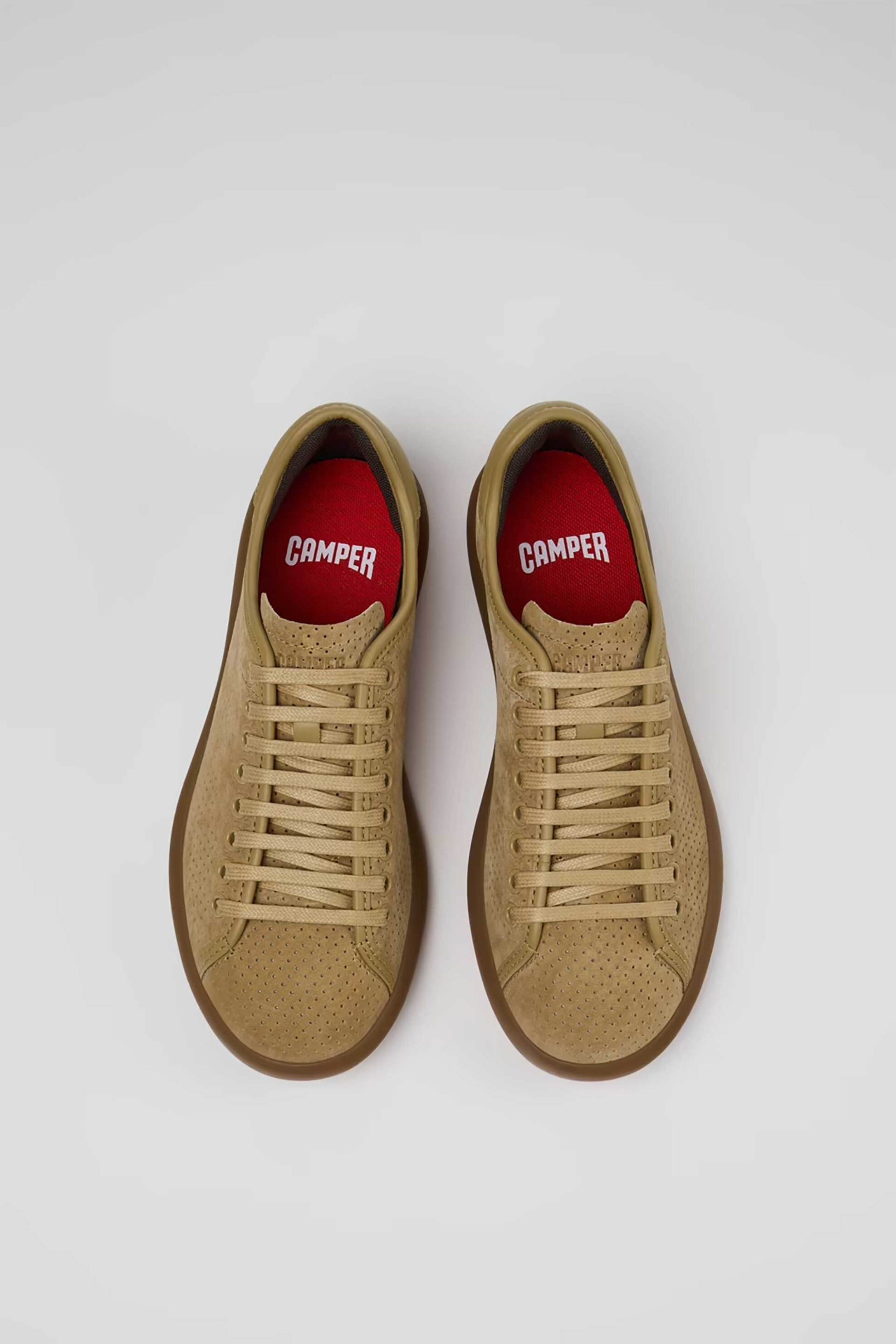 Camper Γυναικεία Δερμάτινα Sneakers Pelotas Soller - K201668-017 Καφέ