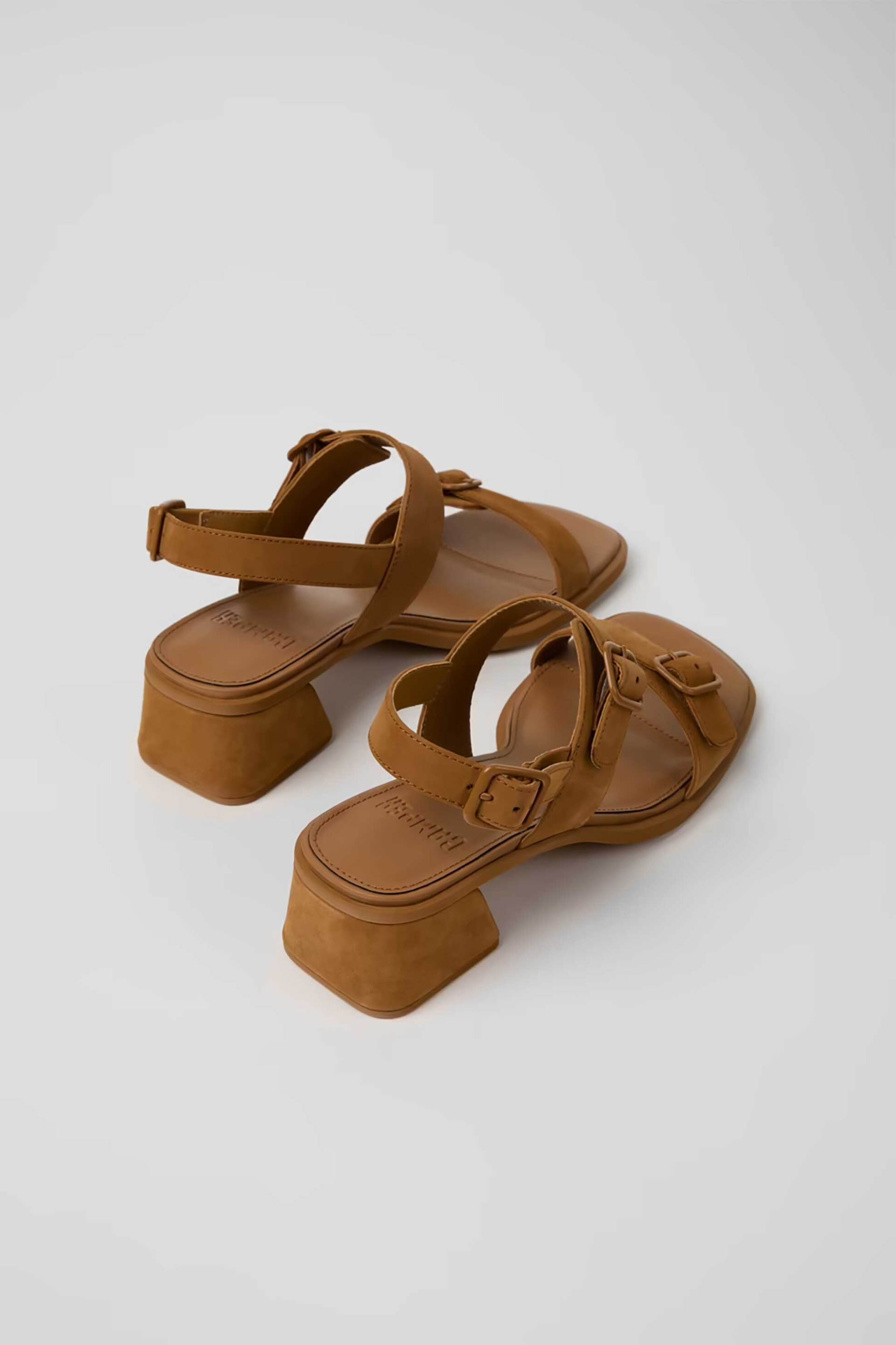 CAMPER Camper γυναικεία πέδιλα "Kora Sandal" - K201739-005 Καφέ - 3