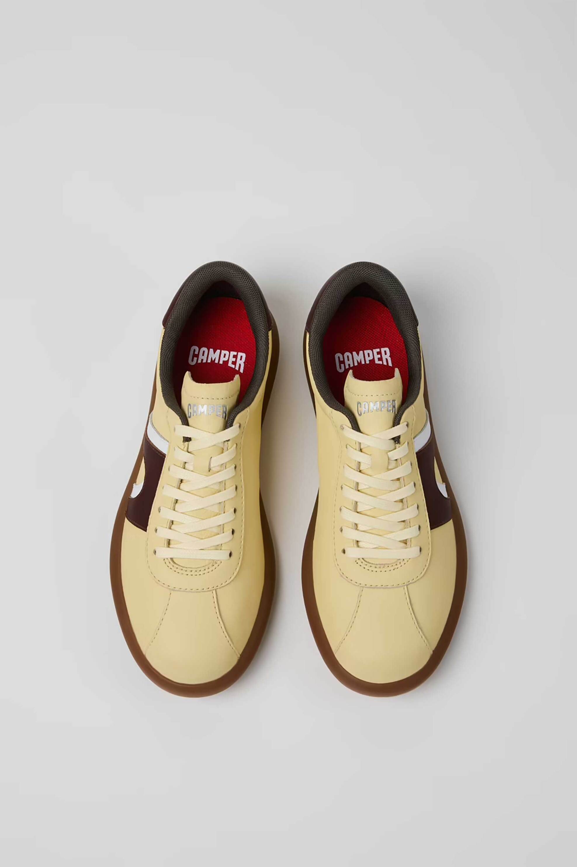Camper Γυναικεία Δερμάτινα Sneakers Pelotas Soller - K201608-024 Κίτρινο