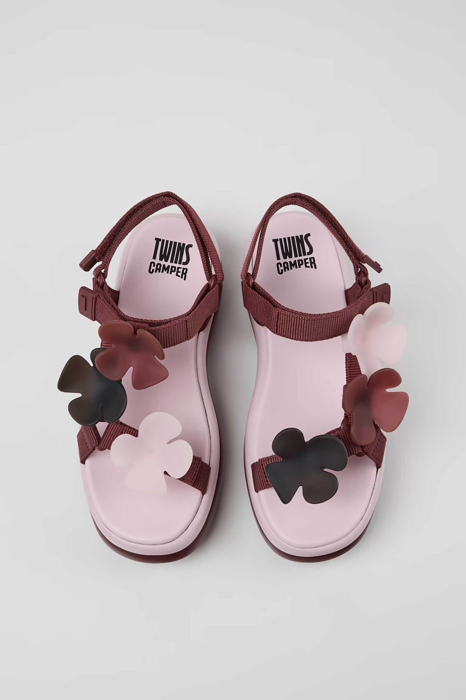 Camper Γυναικεία Πέδιλα Twins - K201726-014 Μπορντό