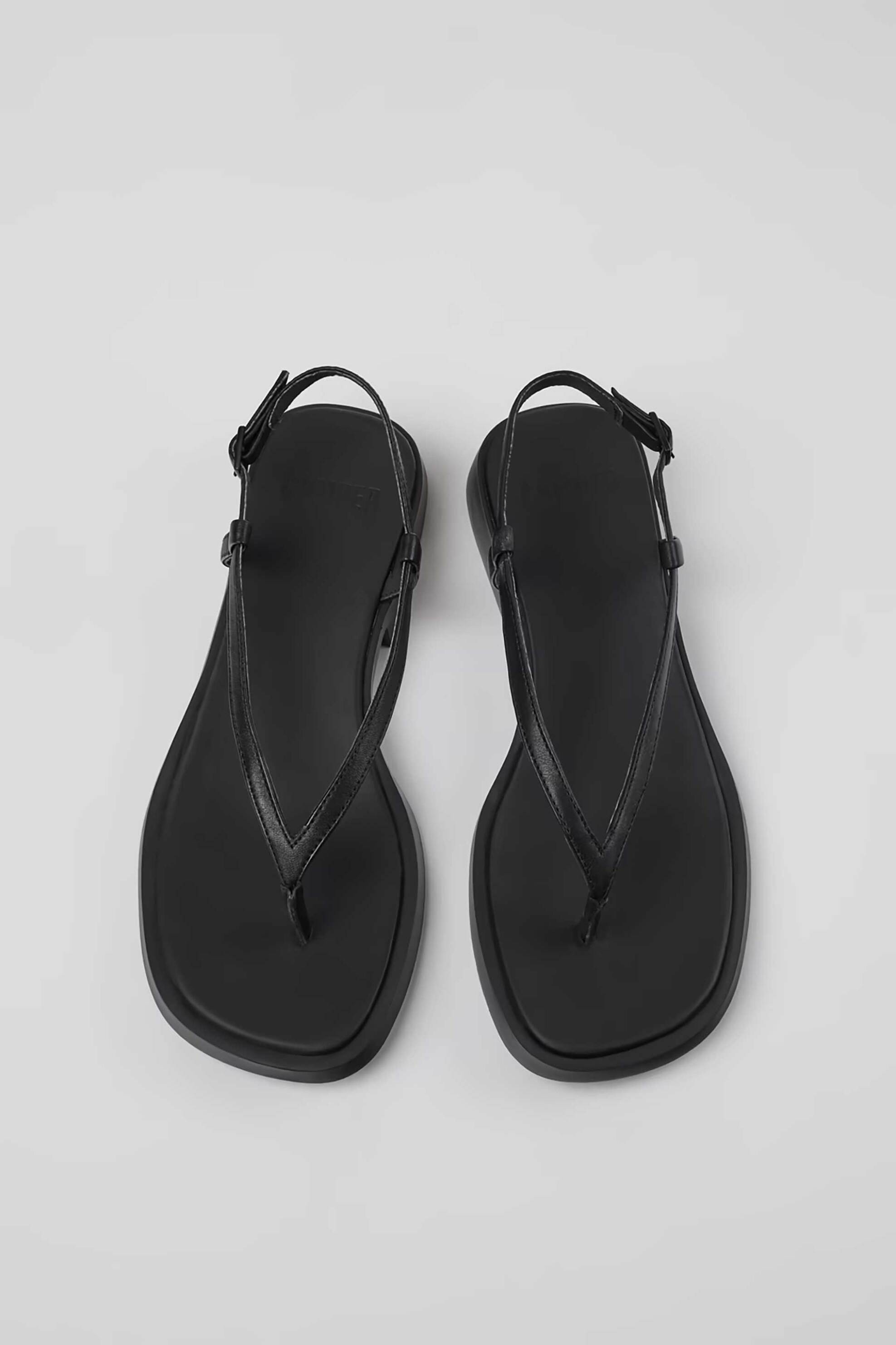 Camper Γυναικεία Δερμάτινα Σανδάλια Dana - K201893-002 Μαύρο