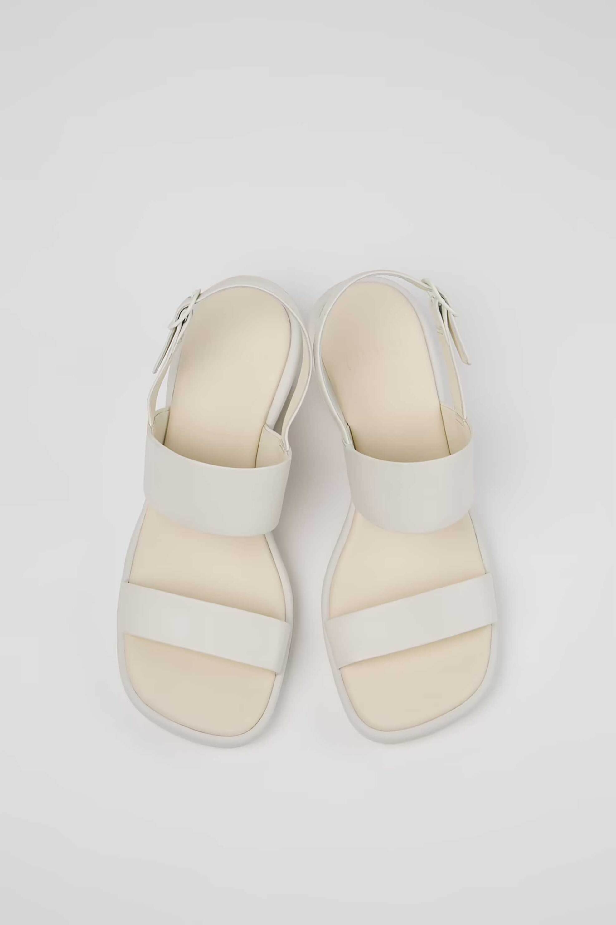 Camper Γυναικεία Δερμάτινα Σανδάλια Louise Sandal - K201915-002 Λευκό