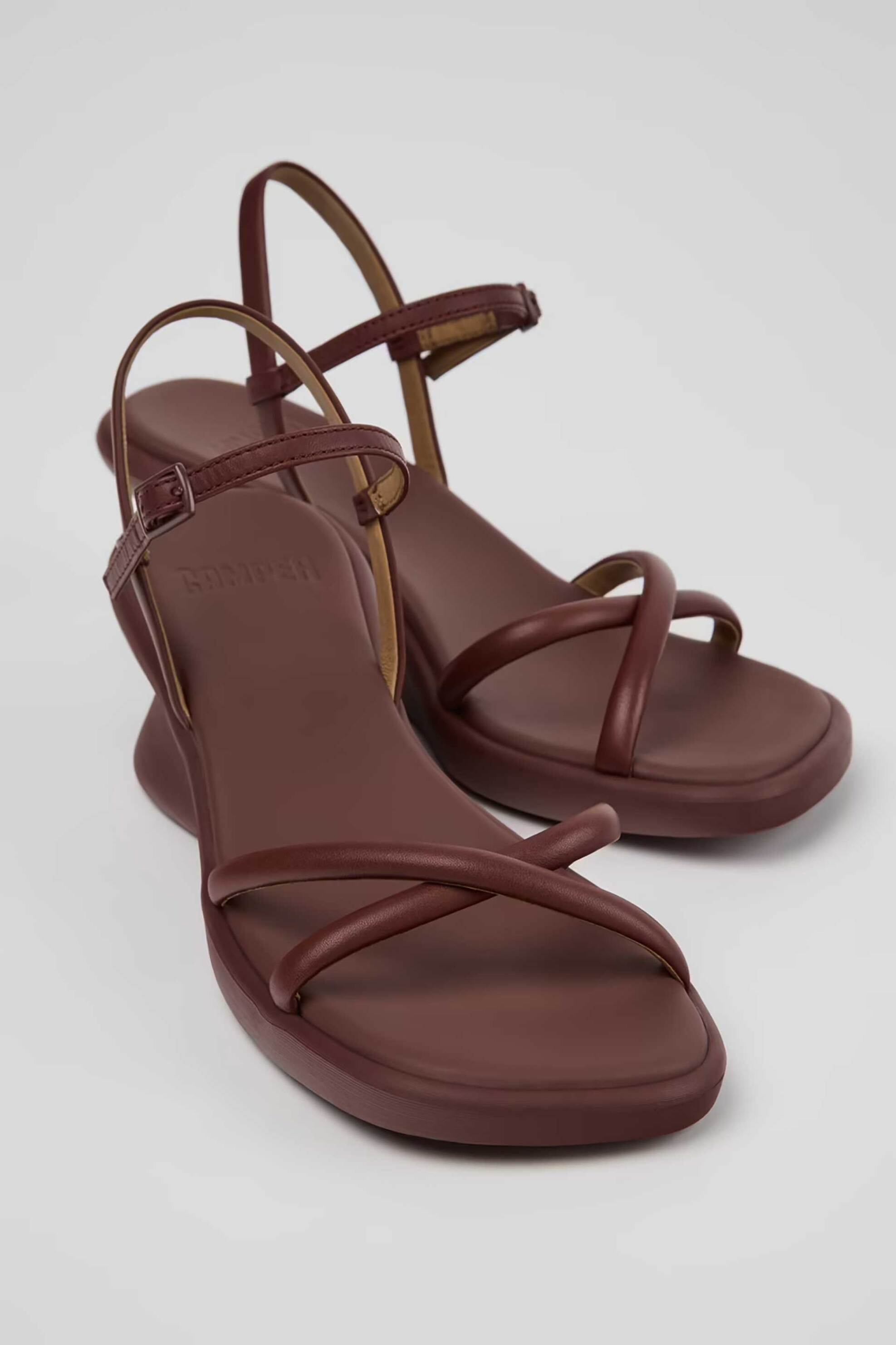 CAMPER Camper γυναικεία δερμάτινα πέδιλα "Louise Sandal" - K201916-002 Μπορντό - 2